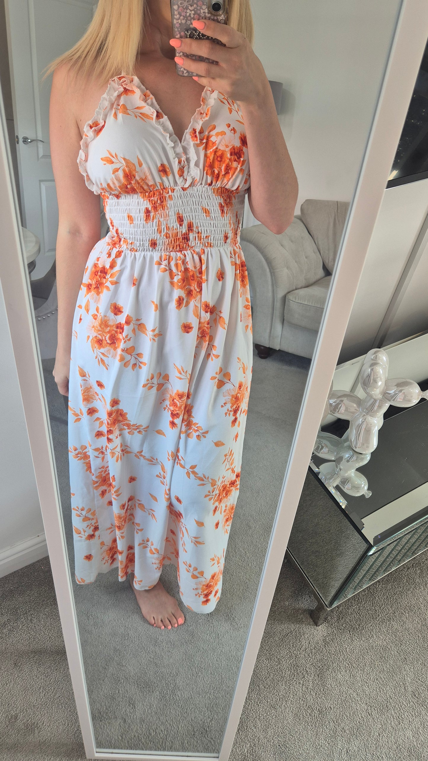 Floral Maxi Dress One Size Was £22 now £18