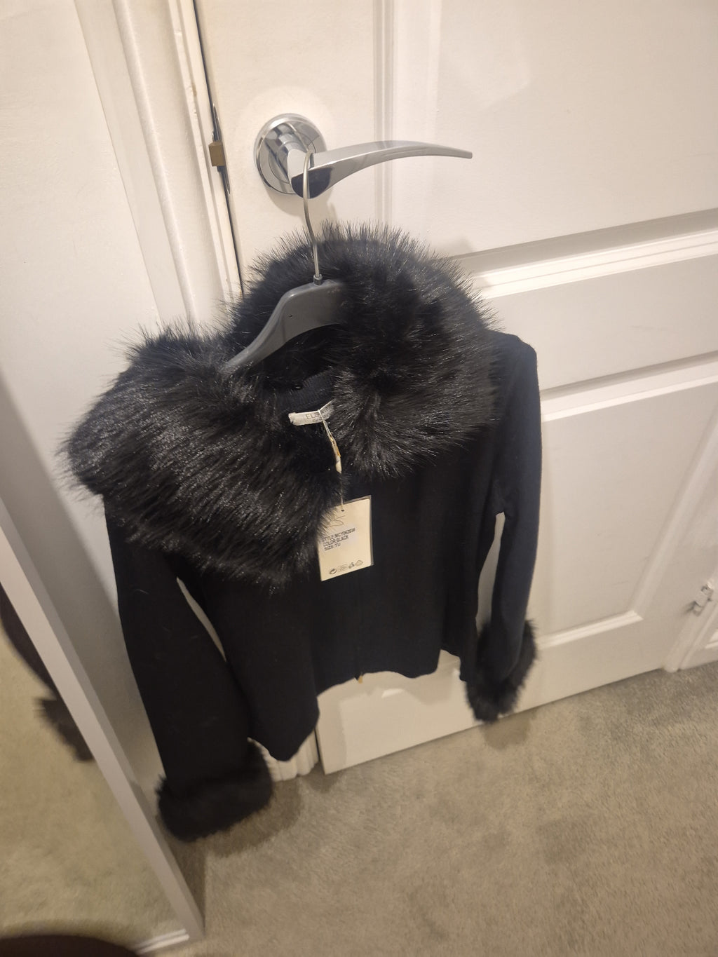 Faux Fur Cardigan One Size