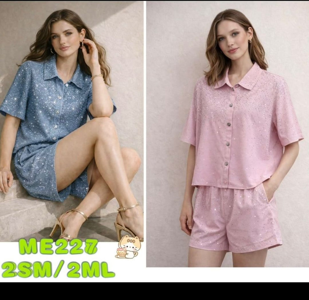 Denim Short Set S/M