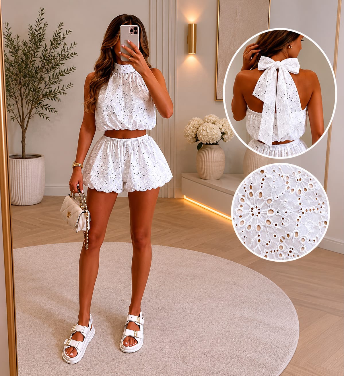 White Short Set One Size