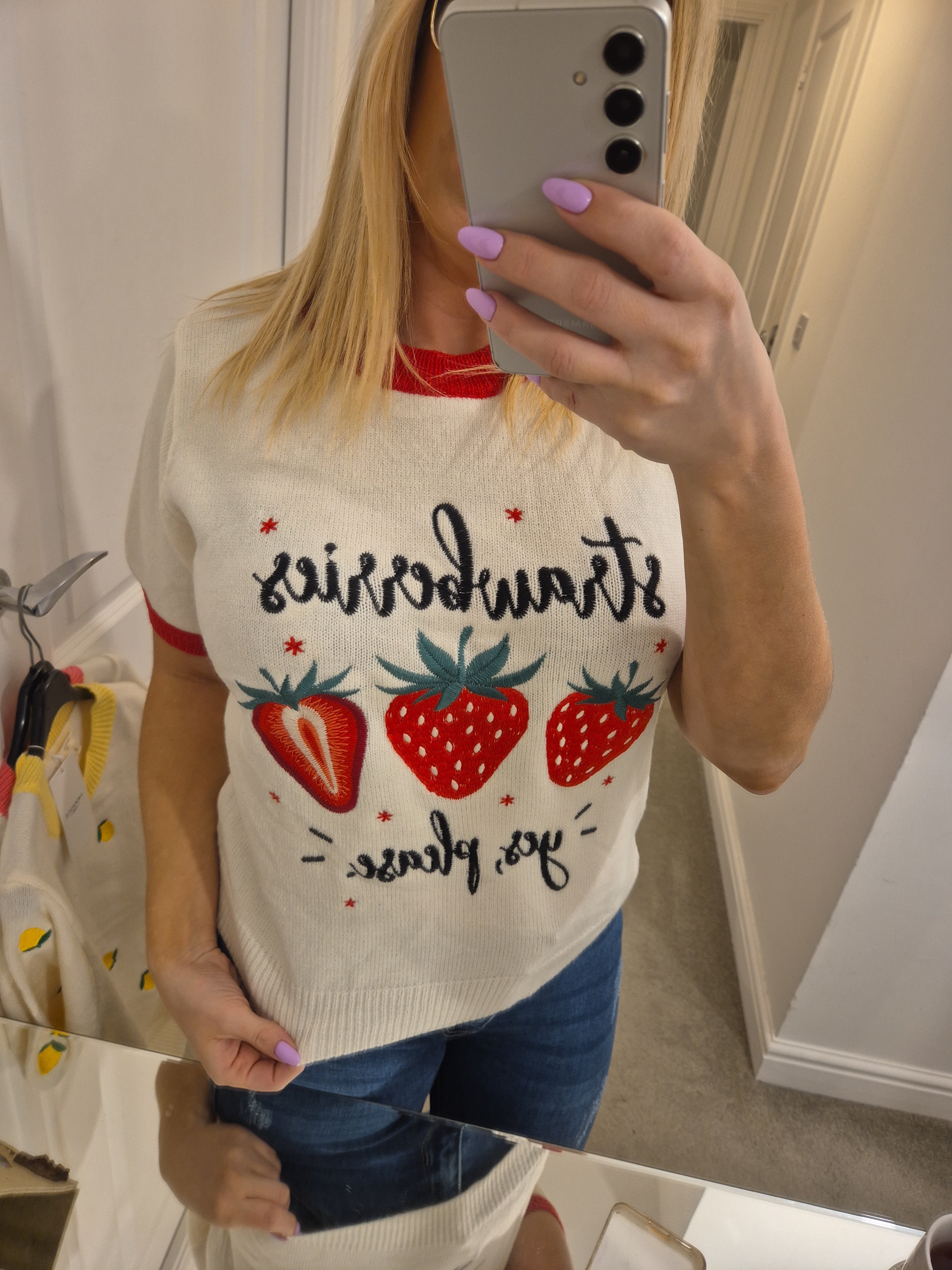 Strawberry Tee One Size
