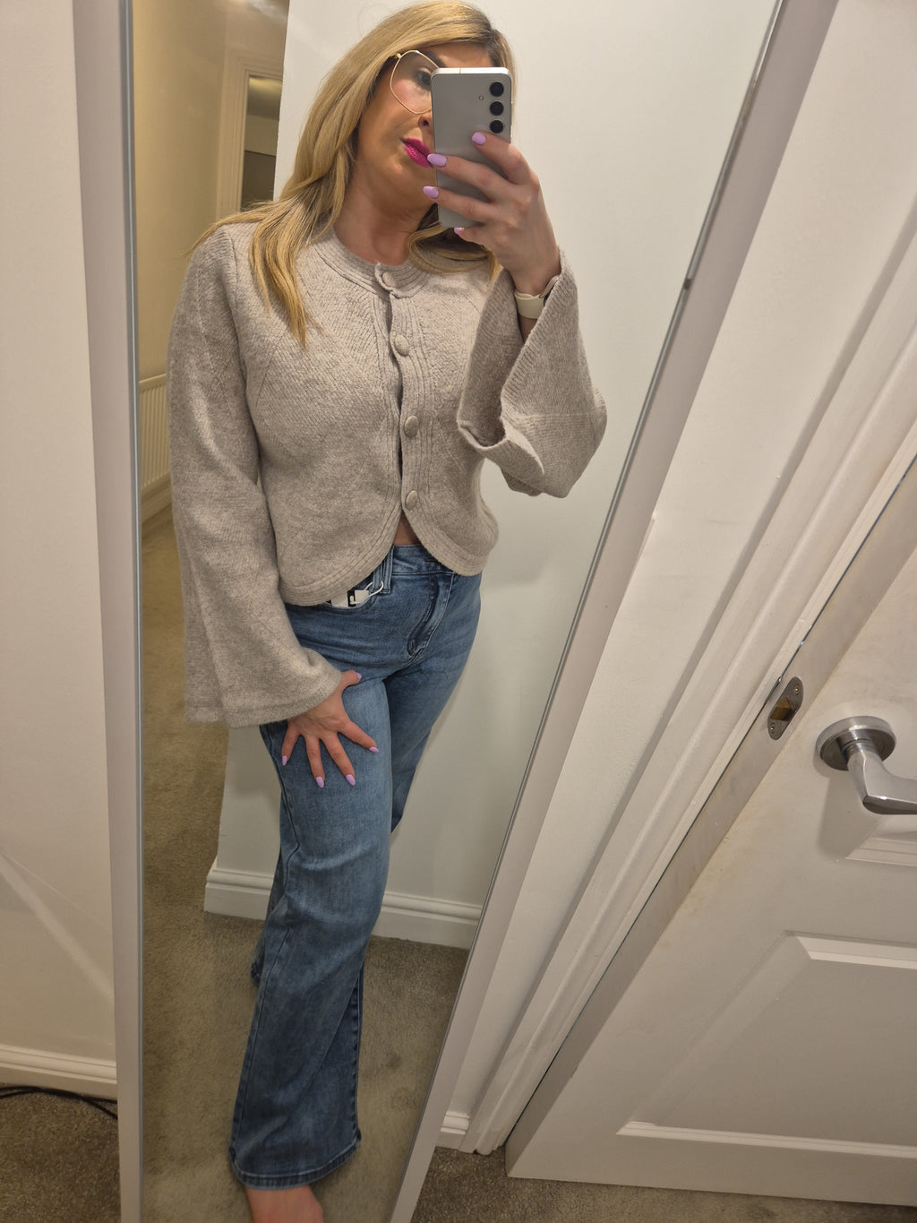 Chunky Knitted Cardigan One Size