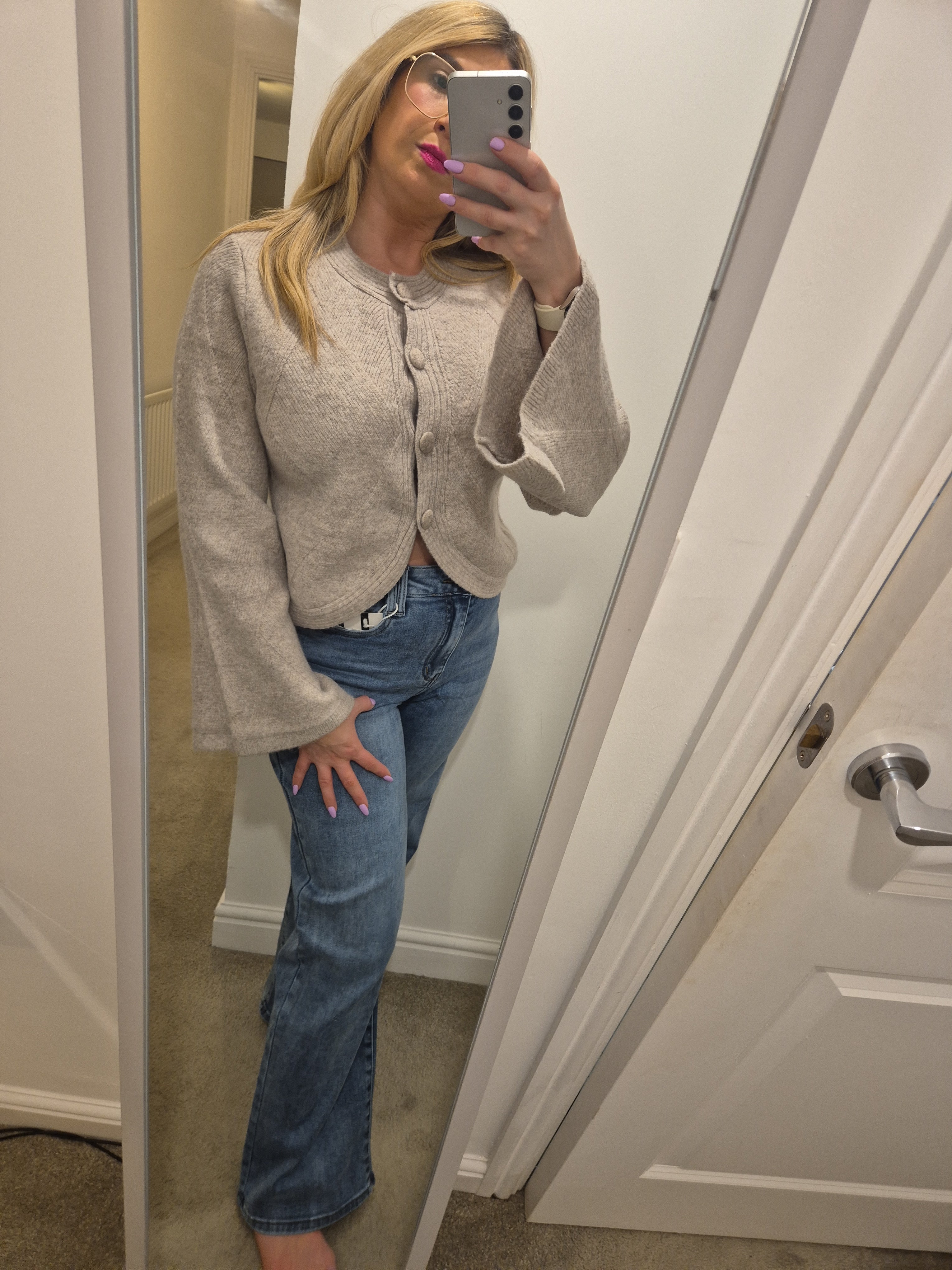 Chunky Knitted Cardigan One Size