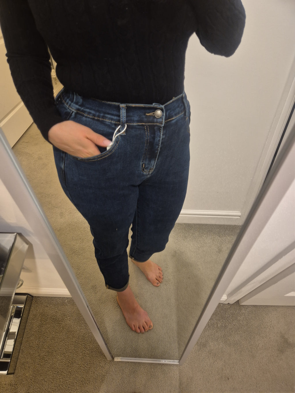 Mom Jean Dark Wash
