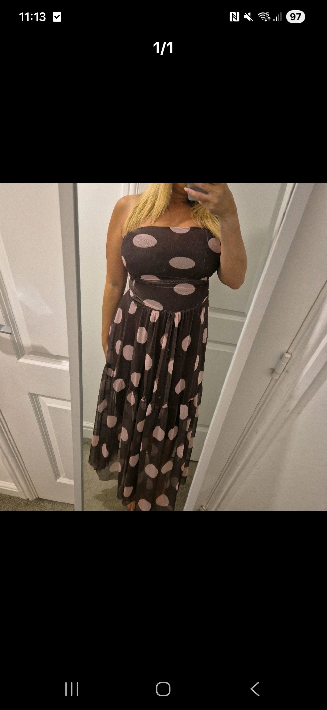 Polka Dot Dress One Size