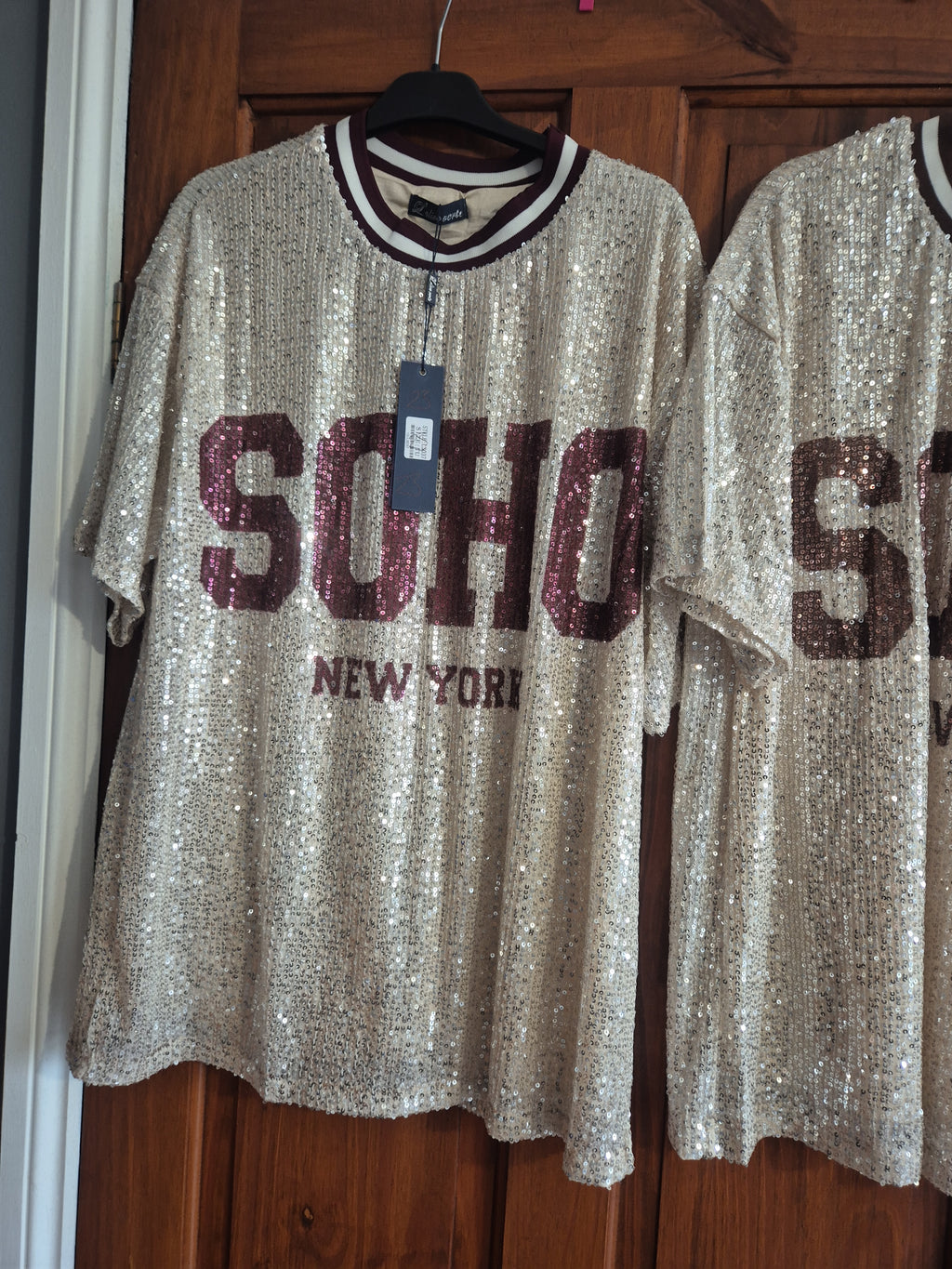 Soho Sequin Top One Size Various Colours