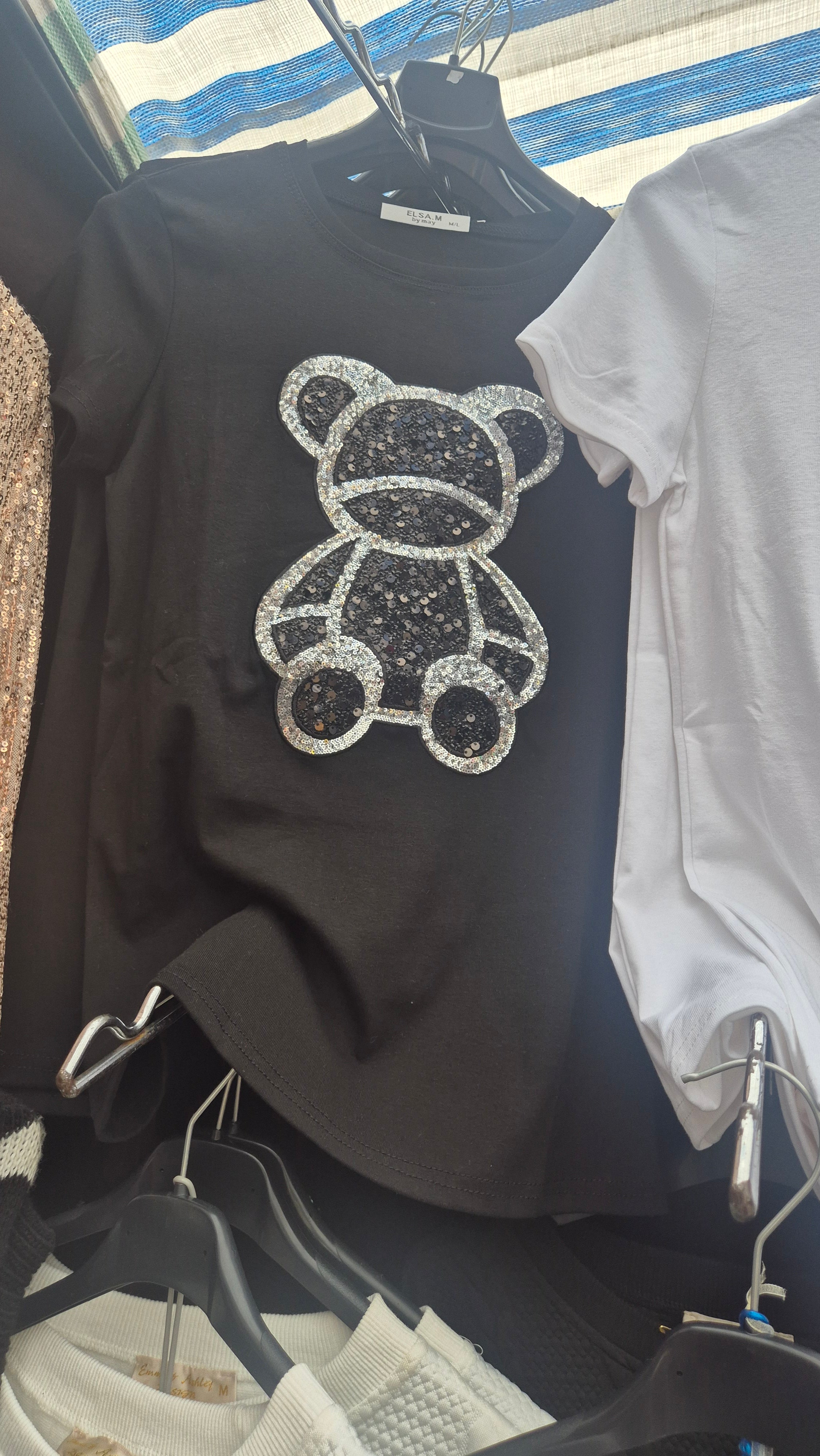 Tshirt Teddy Black
