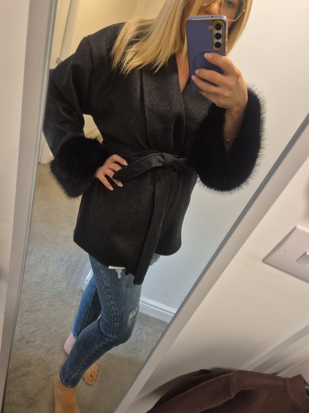 Faux Fur Jacket One Size
