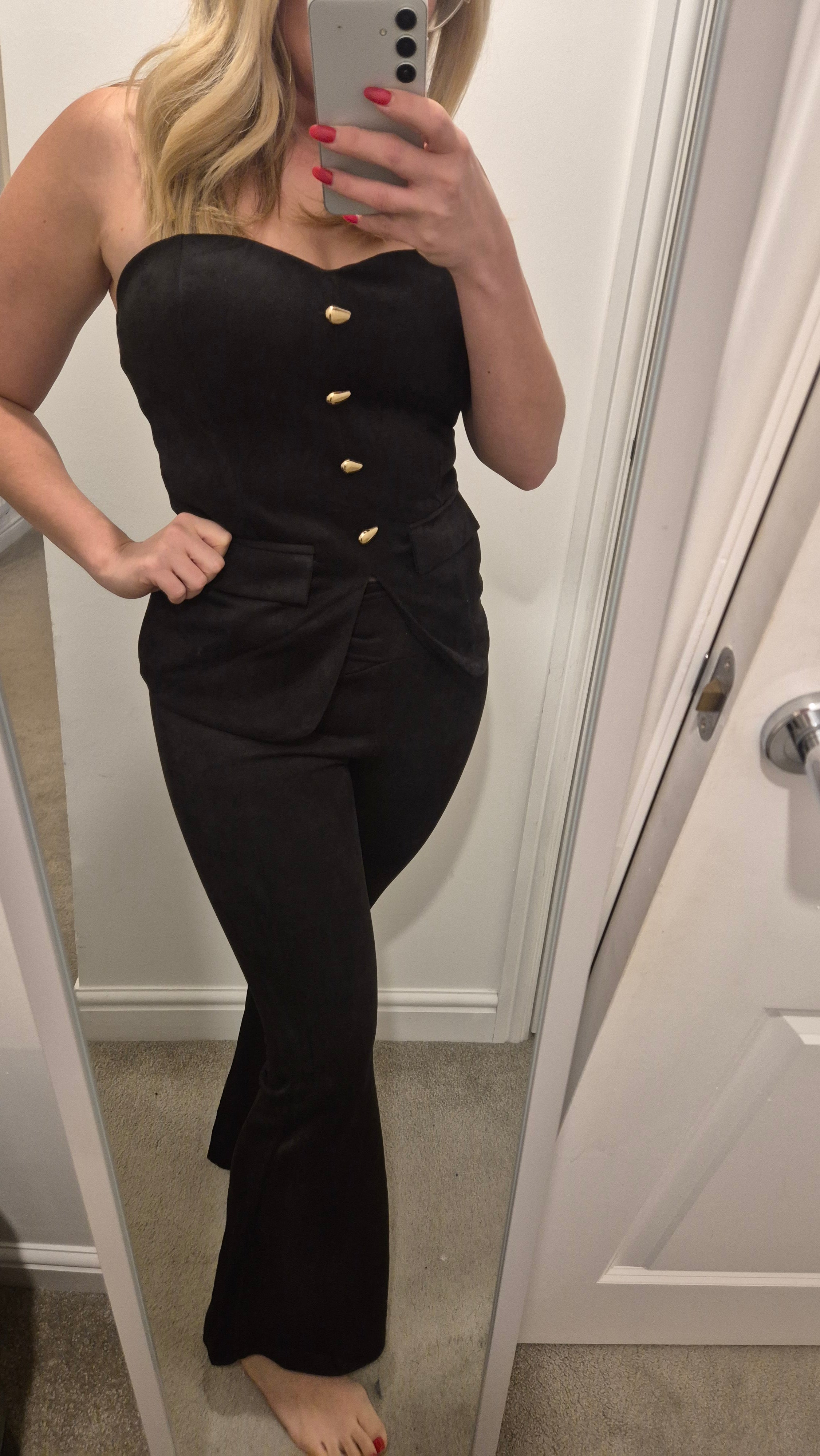 Suede Trouser Set M/L