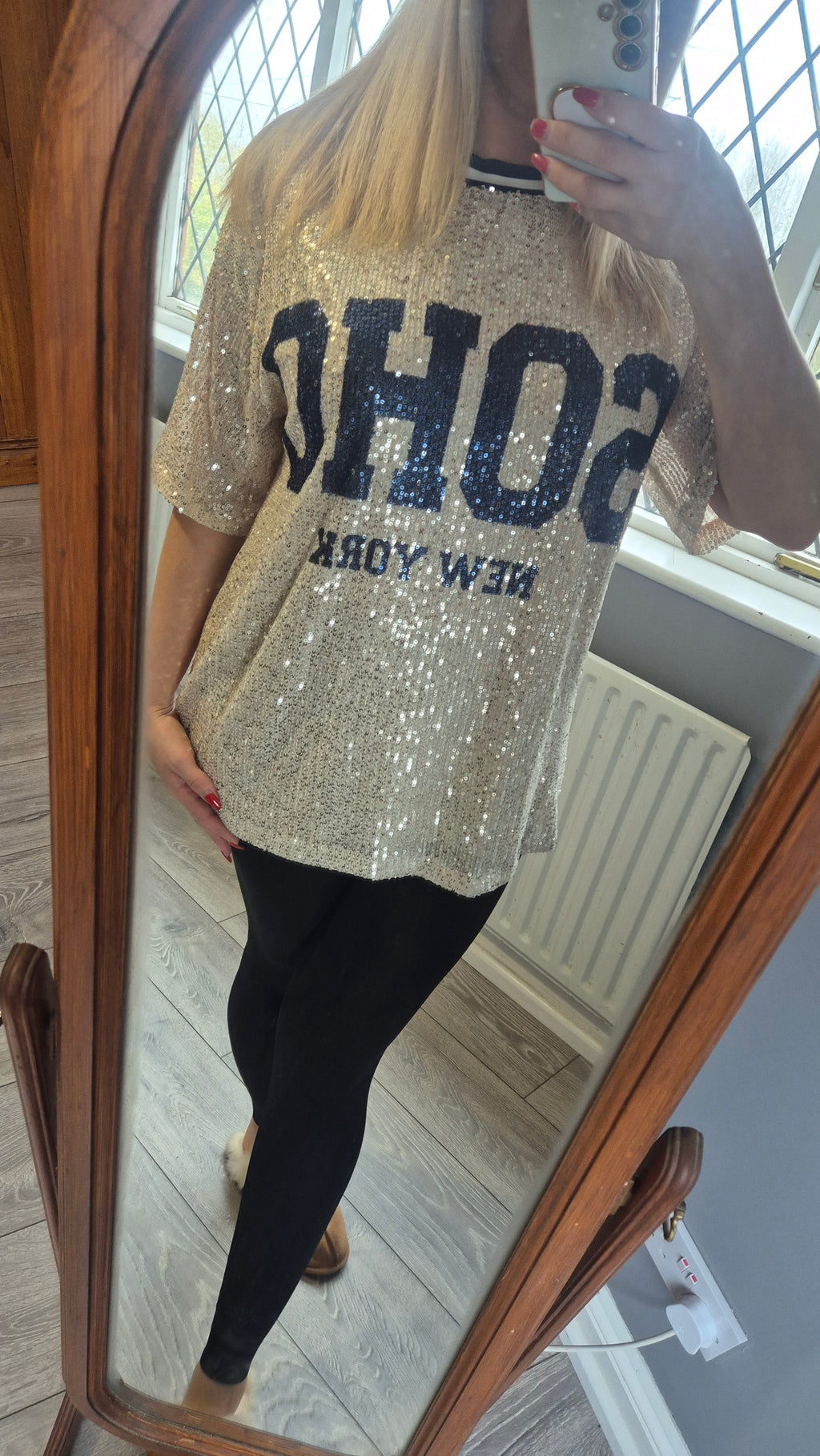Soho Sequin Top One Size Various Colours