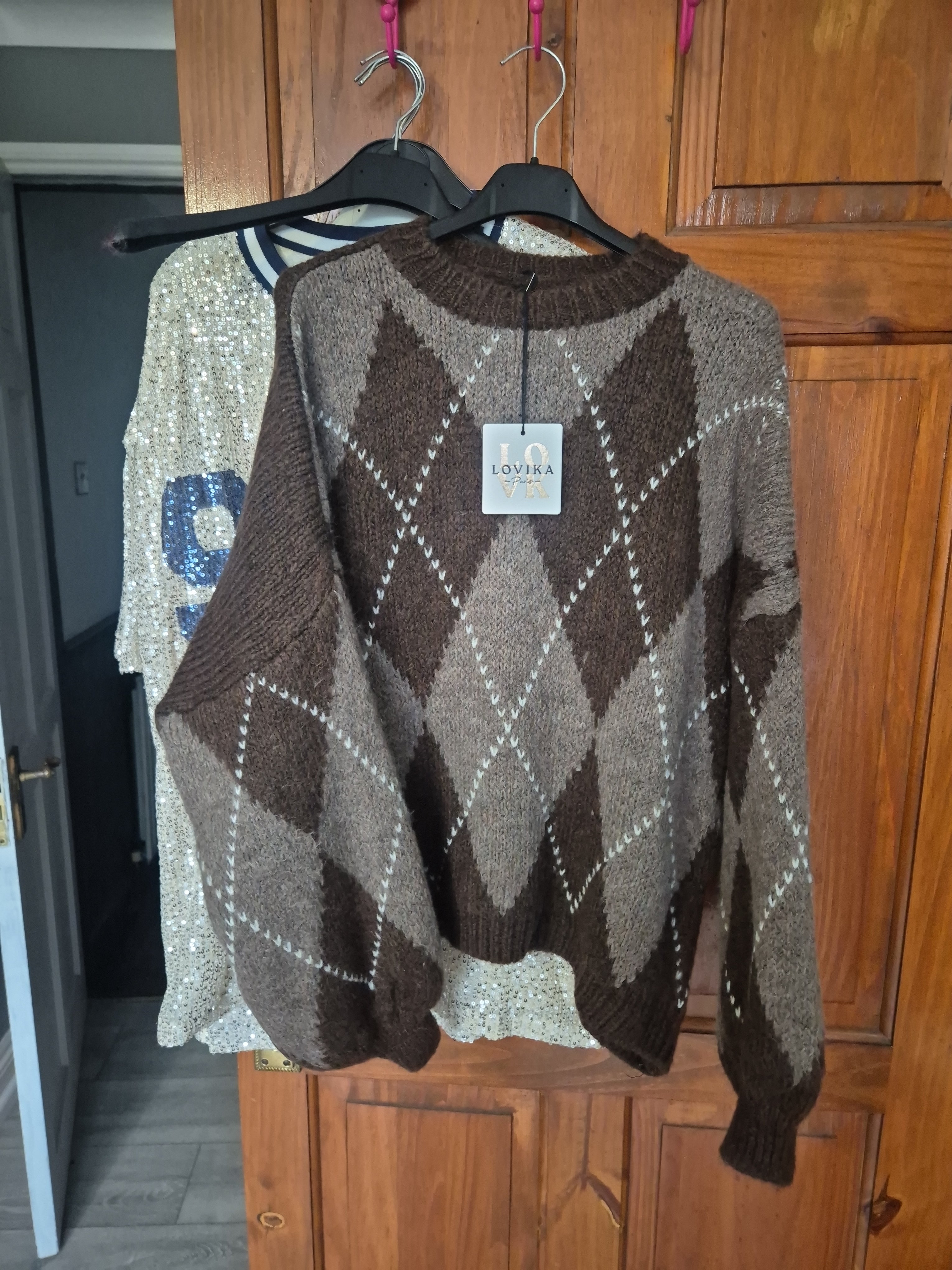 Argyle Jumper One Size
