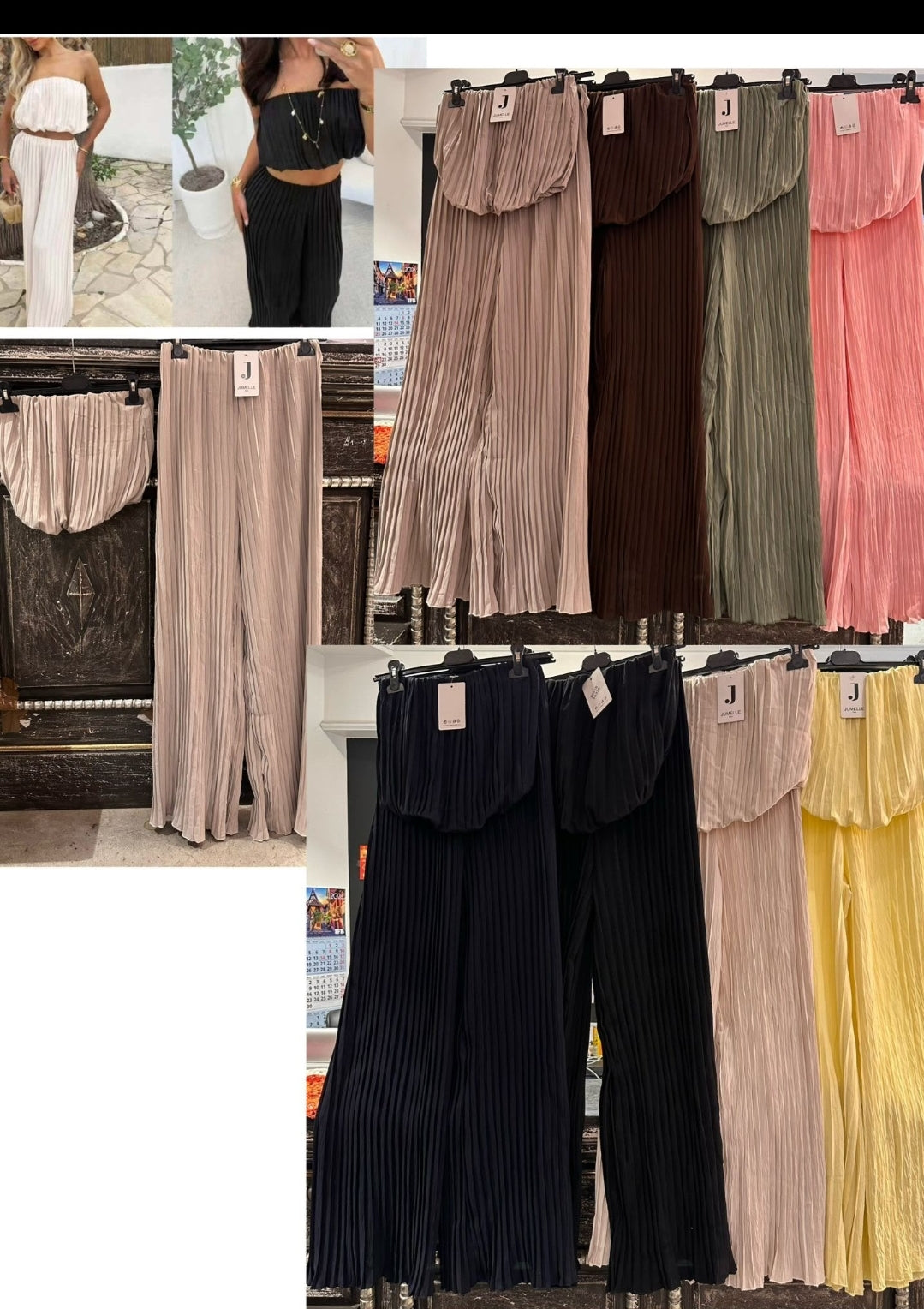 Pleated Trouser Set One Size