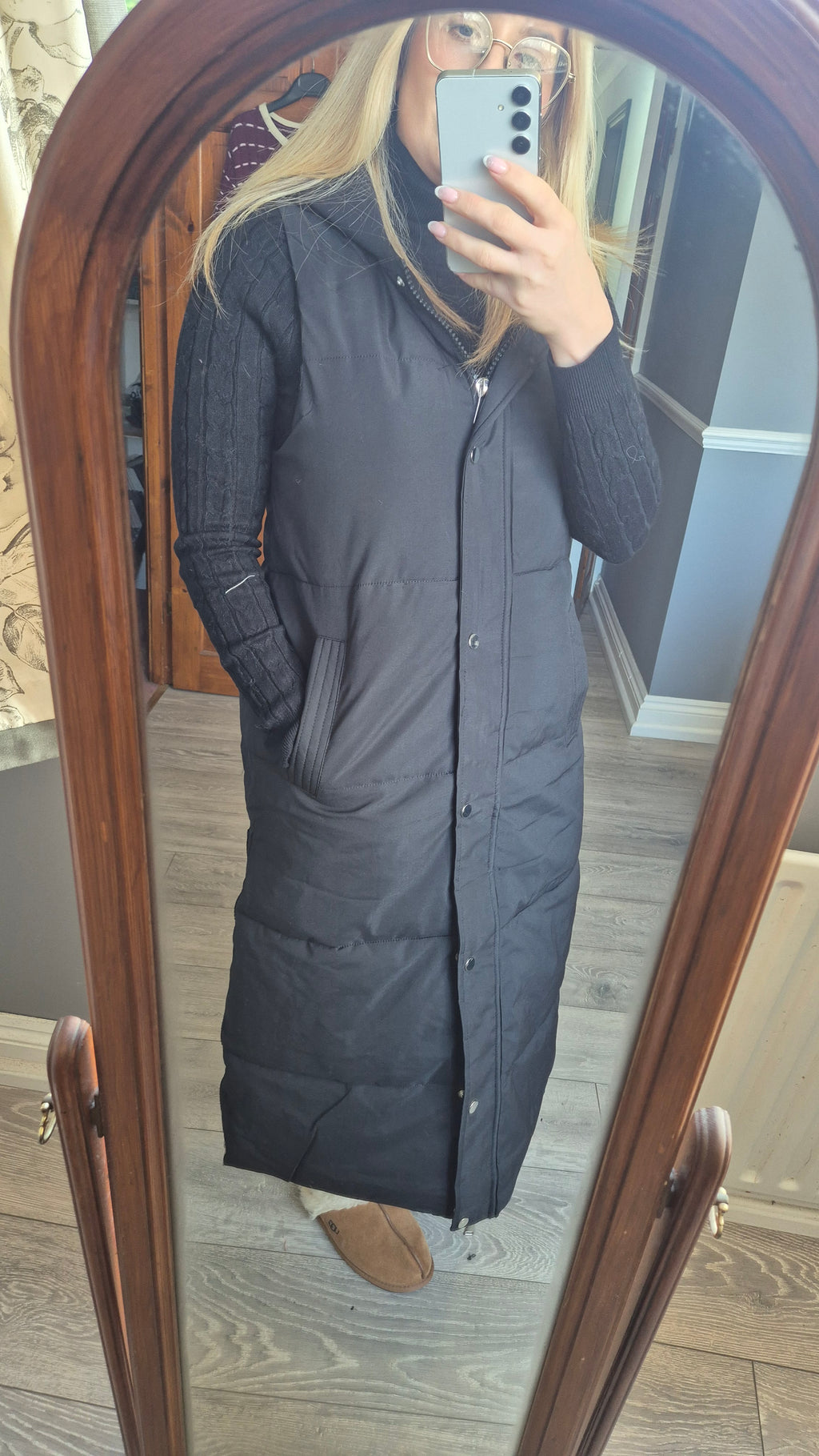 Long Body Warmer Black