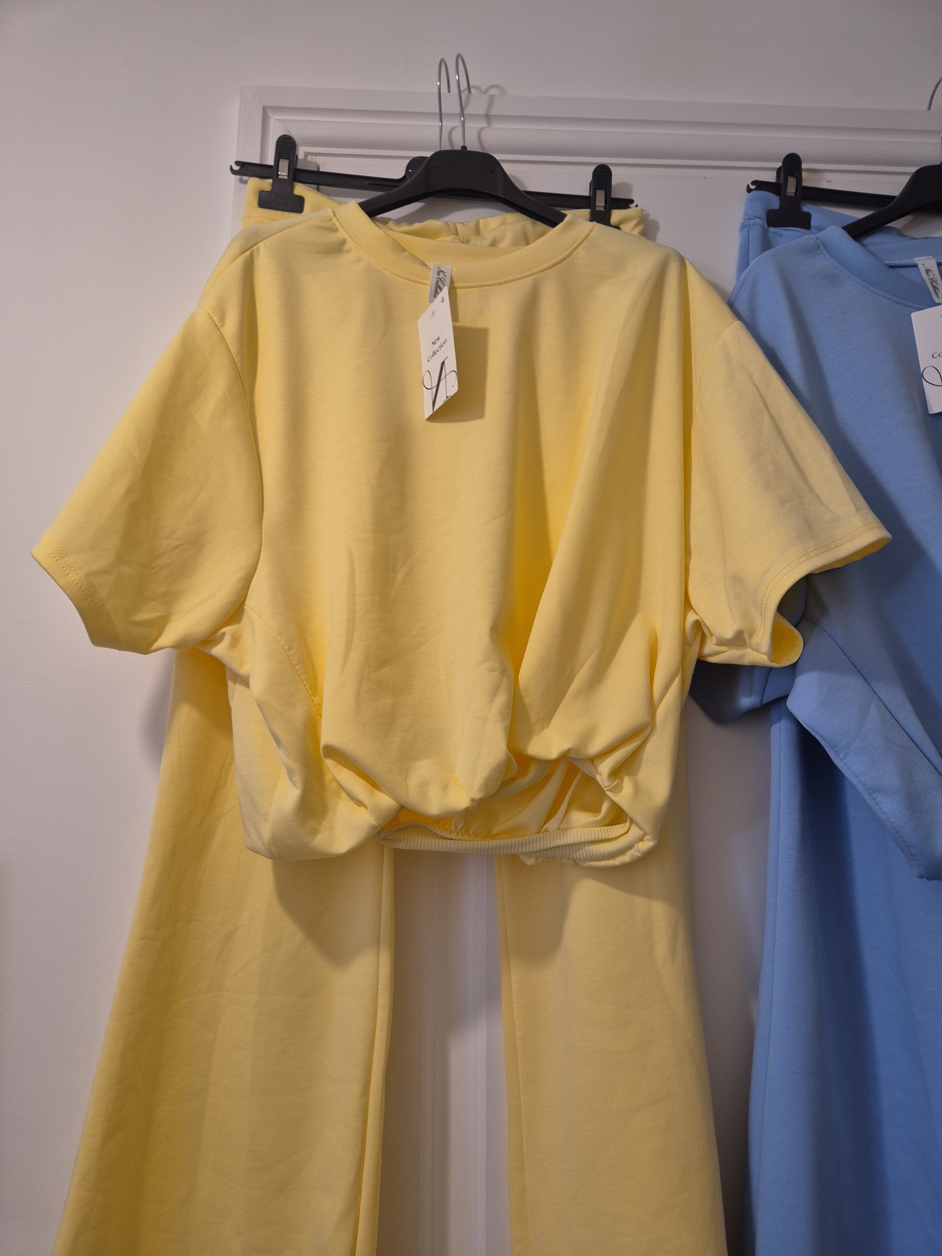 Yoga Pant Set Short Sleeve