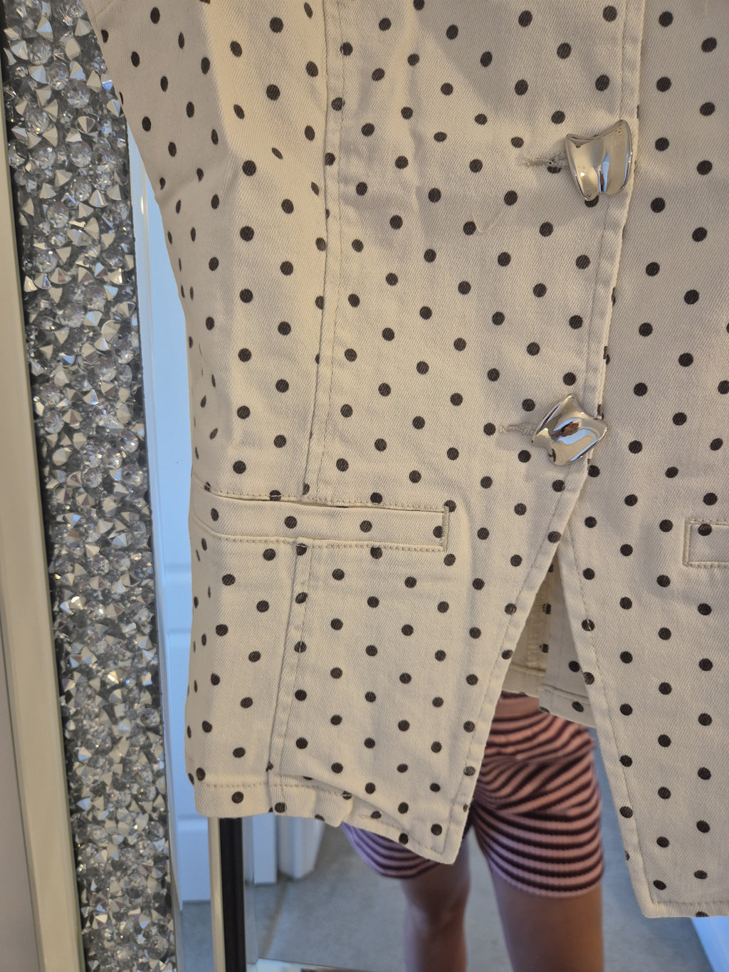 Polka Dot Short Set Denim