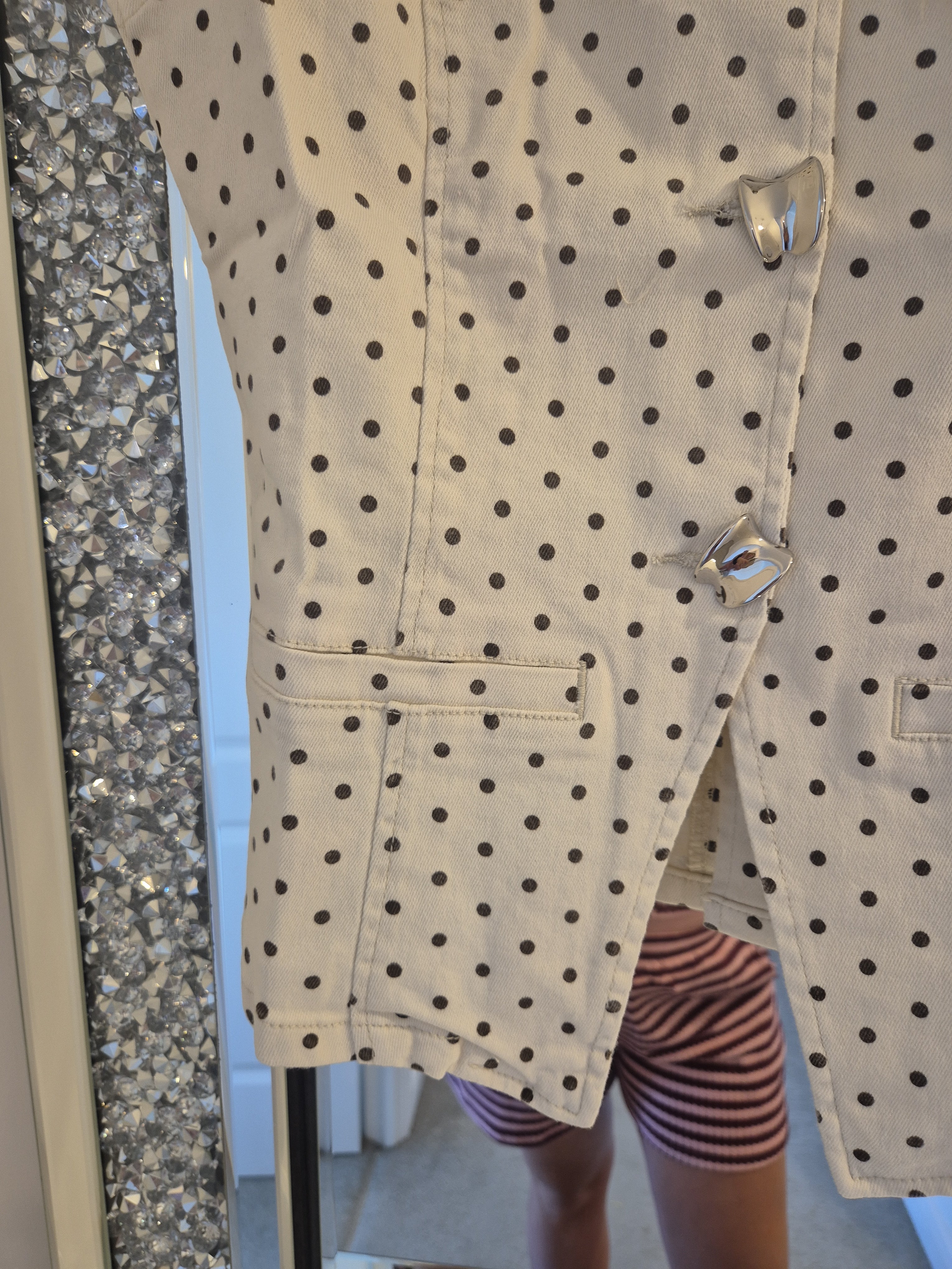 Polka Dot Short Set Denim