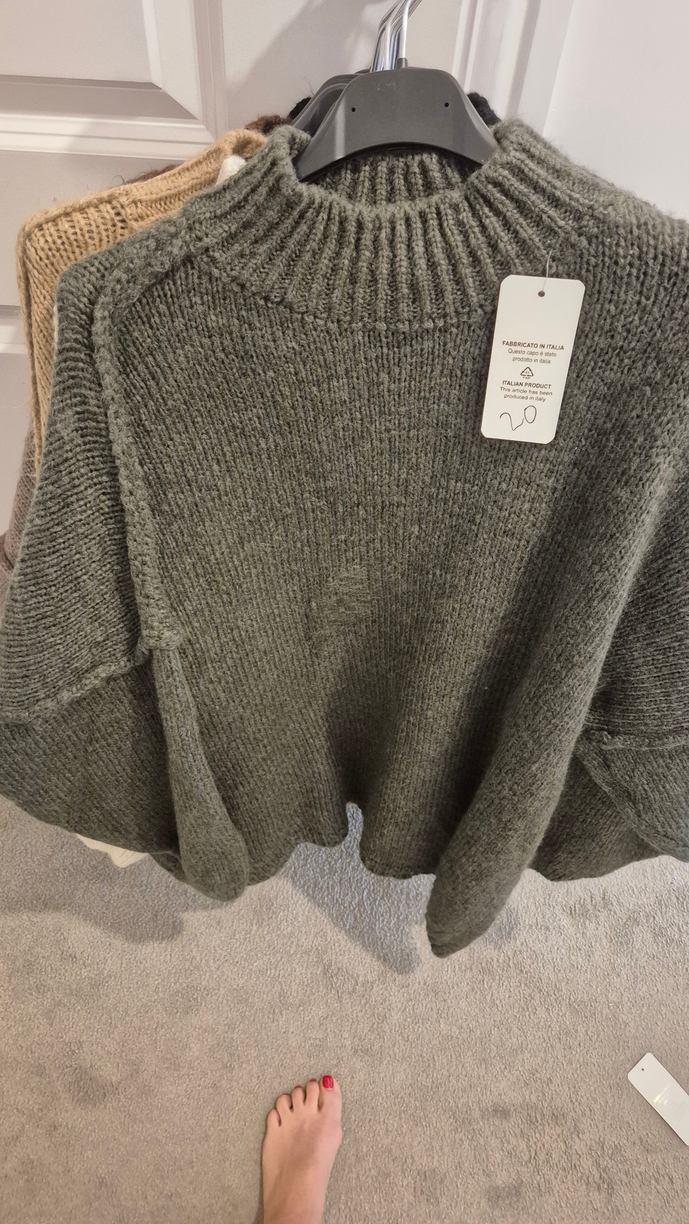 Oversized Knitted Jumper One Size