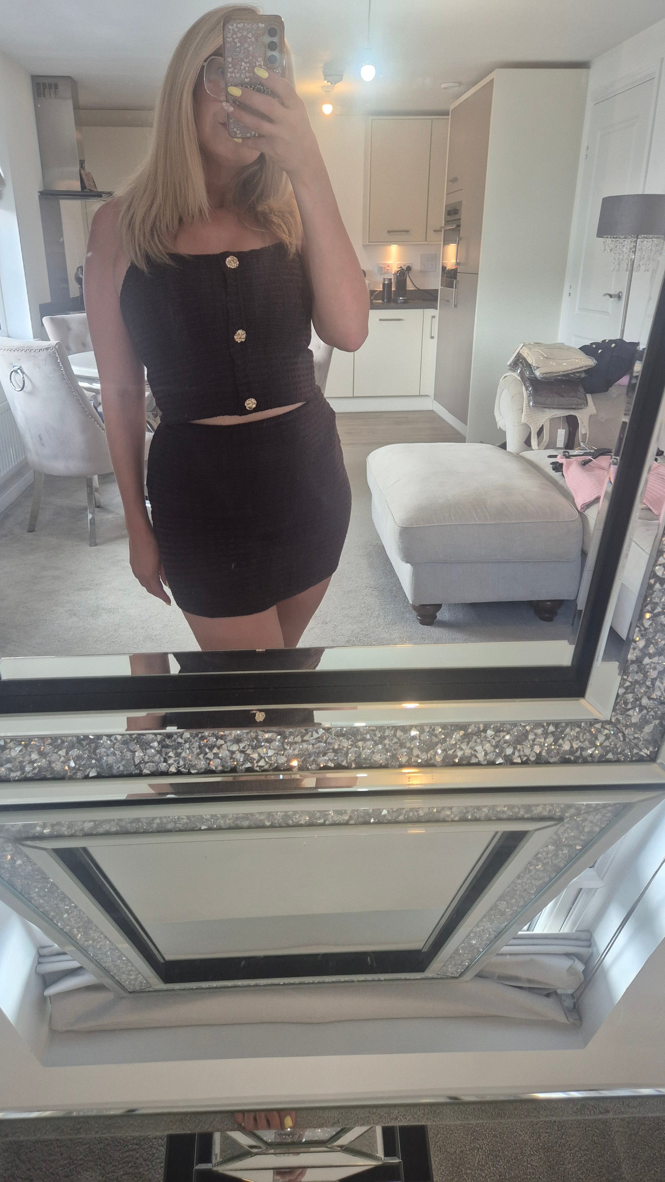 Olivia 2 Piece Skirt Set M/L Various Colours