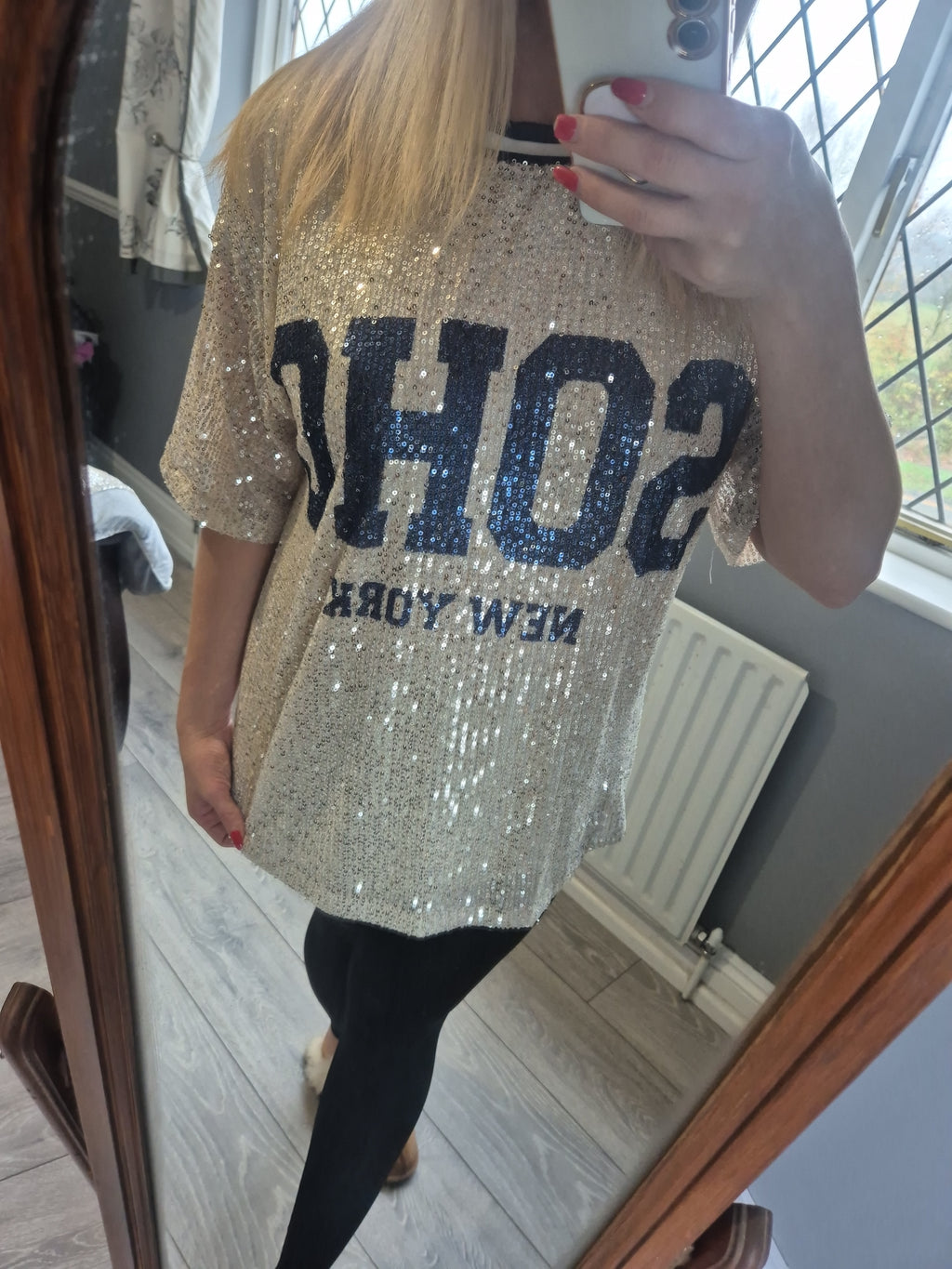 Soho Sequin Top One Size Various Colours