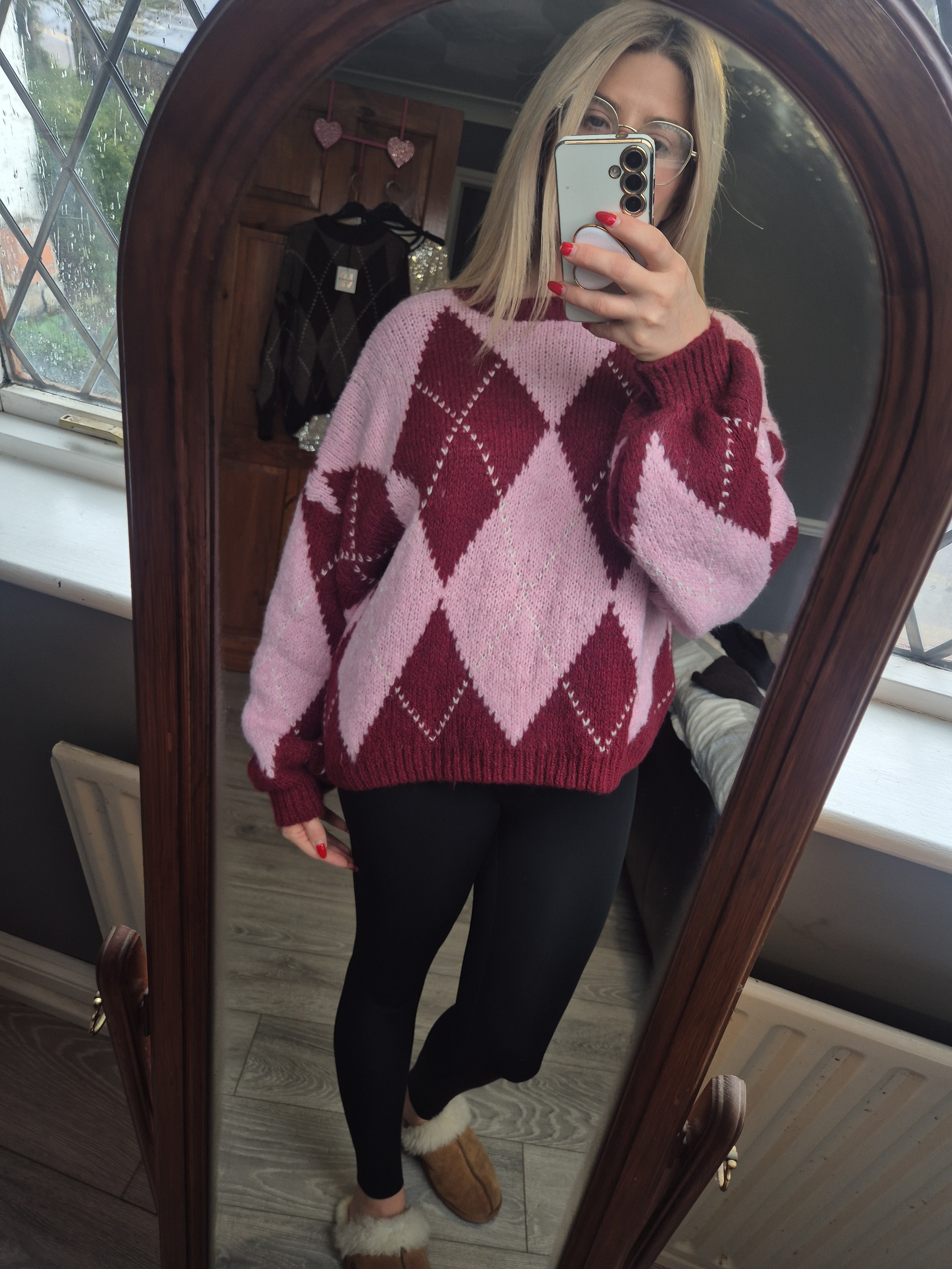 Argyle Jumper One Size