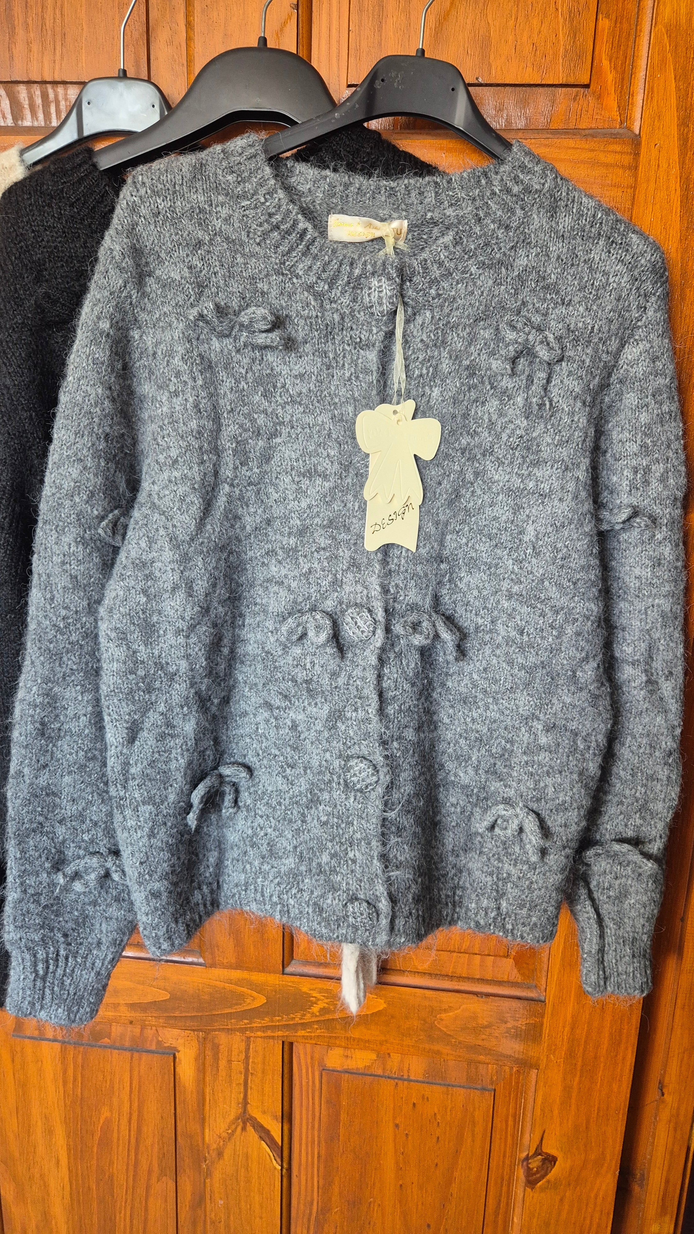 Bow Cardigan One Size Various Colours