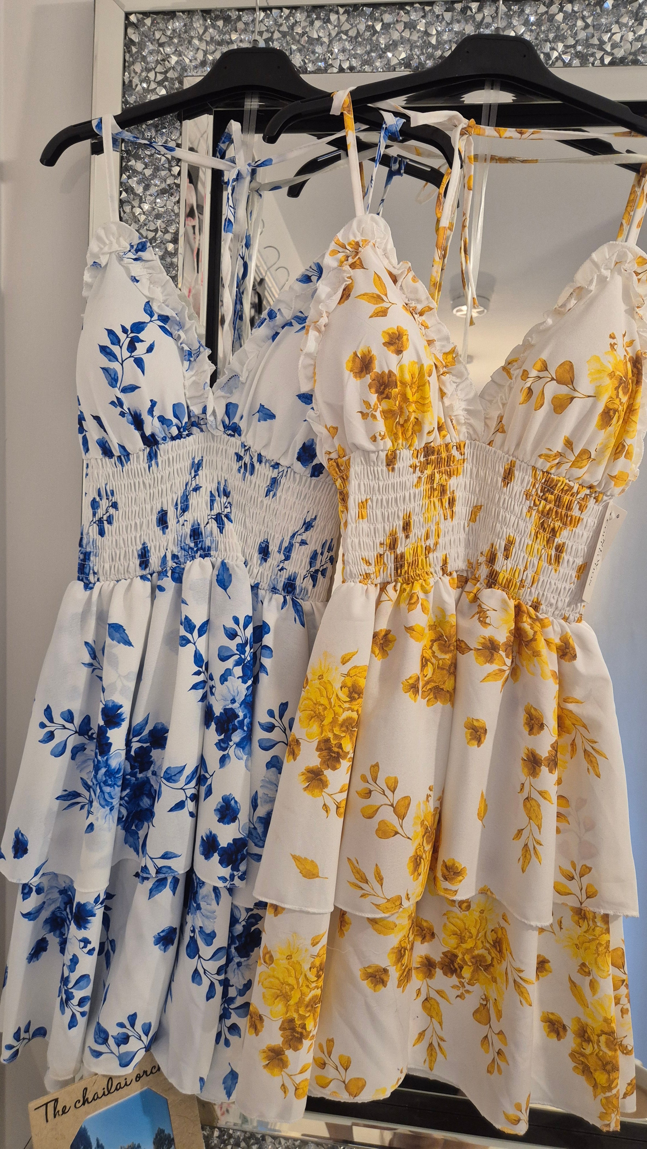 Floral Dress One Size Midi