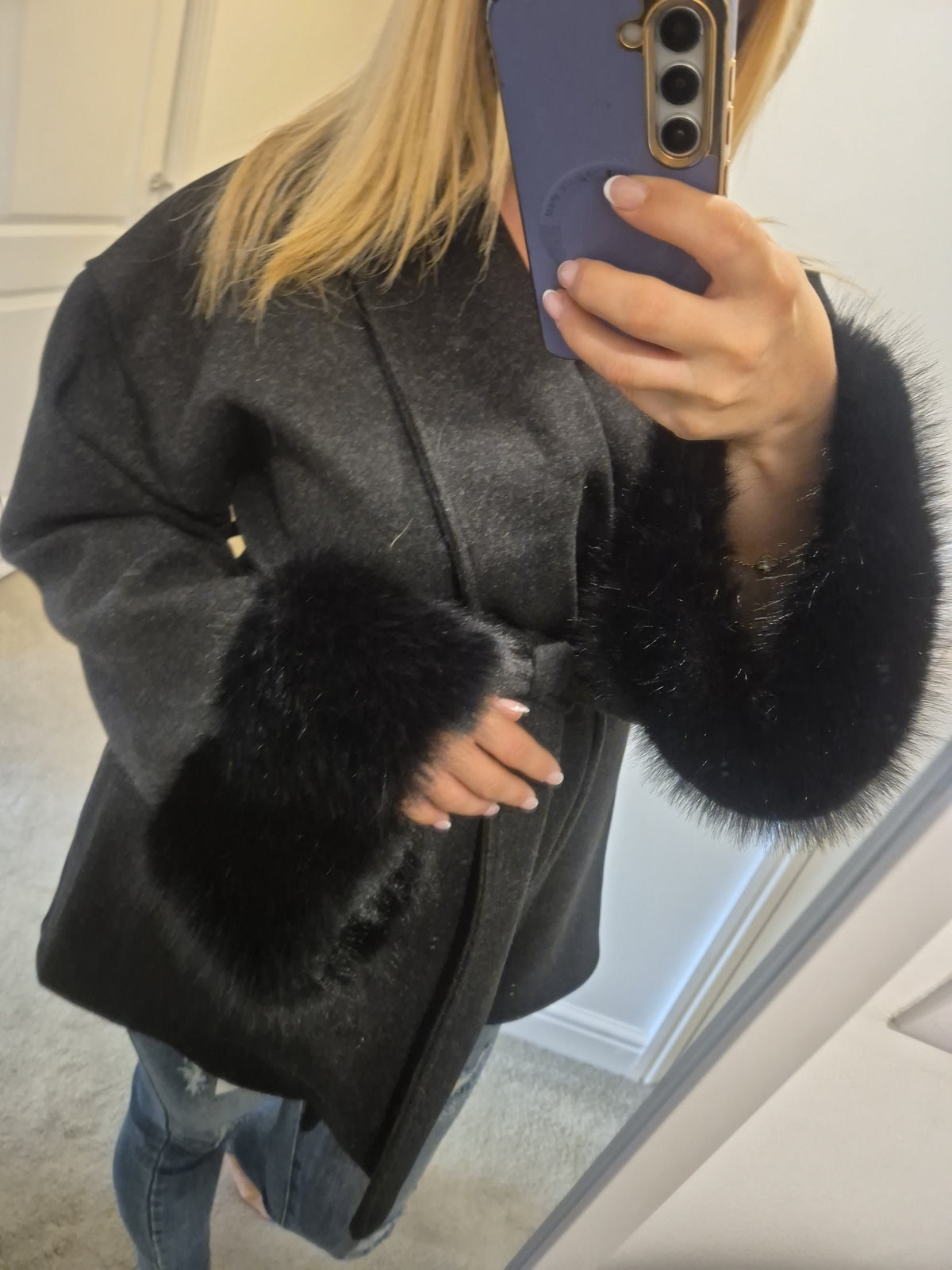 Faux Fur Jacket One Size