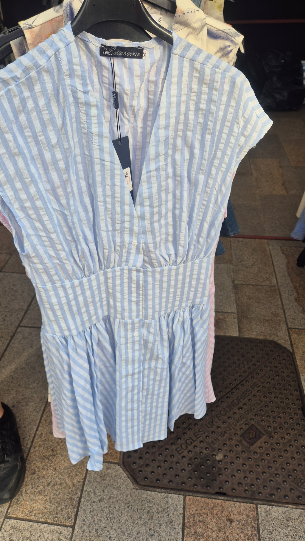 Stripe Dress Blue