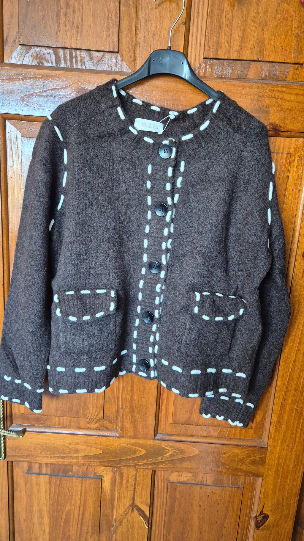 Stitch Knitted Cardigan One Size Various Colours
