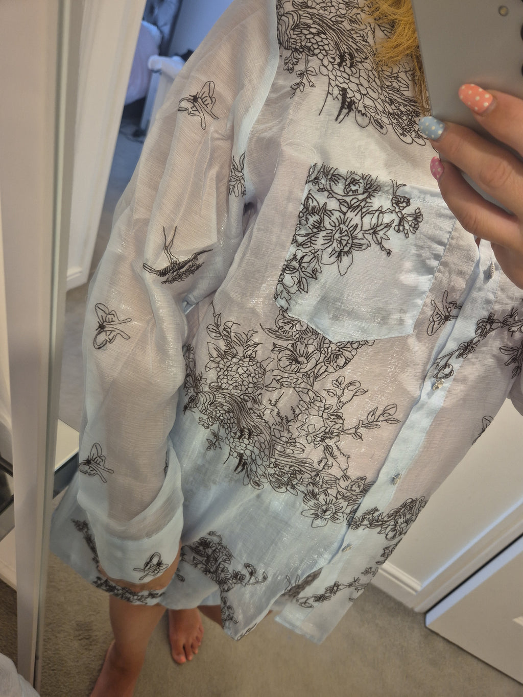 Silk Flower Short Set M/L