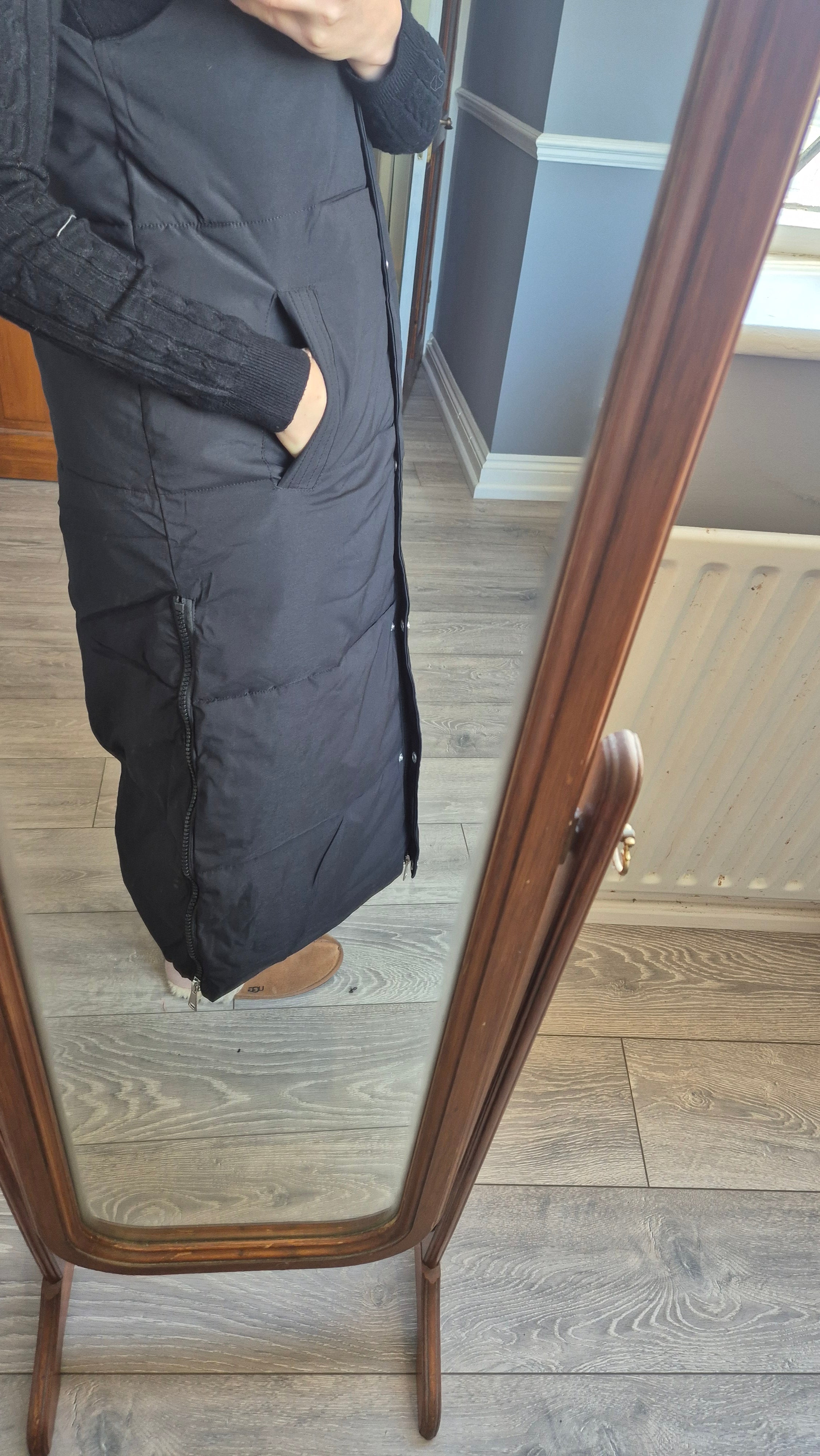 Long Body Warmer Black