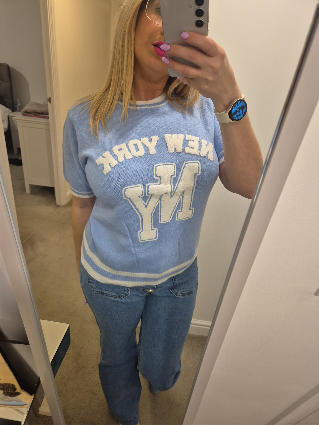 New York Knitted Jumper One Size