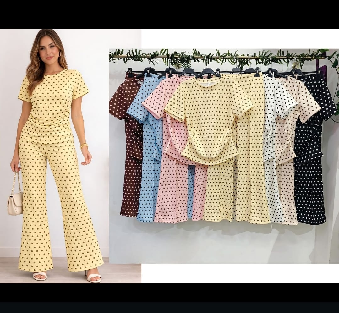 Polka Dot Cinch Lounge Set One Size
