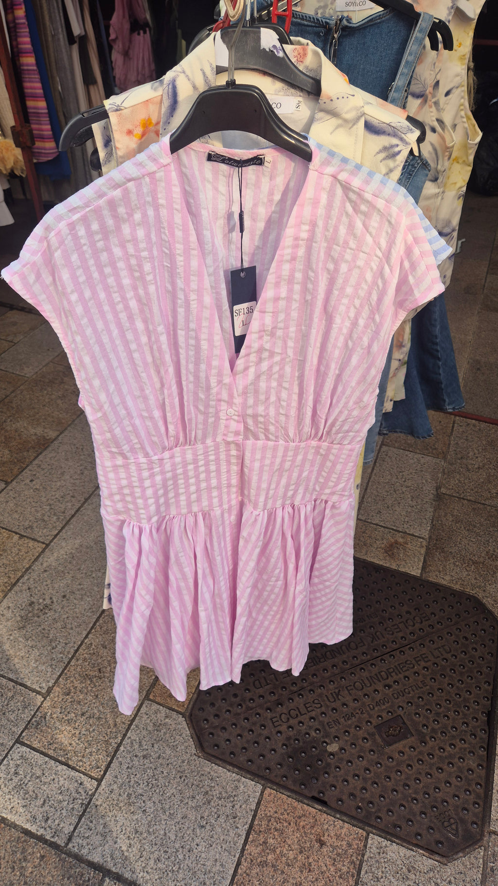 Stripe Dress Pink