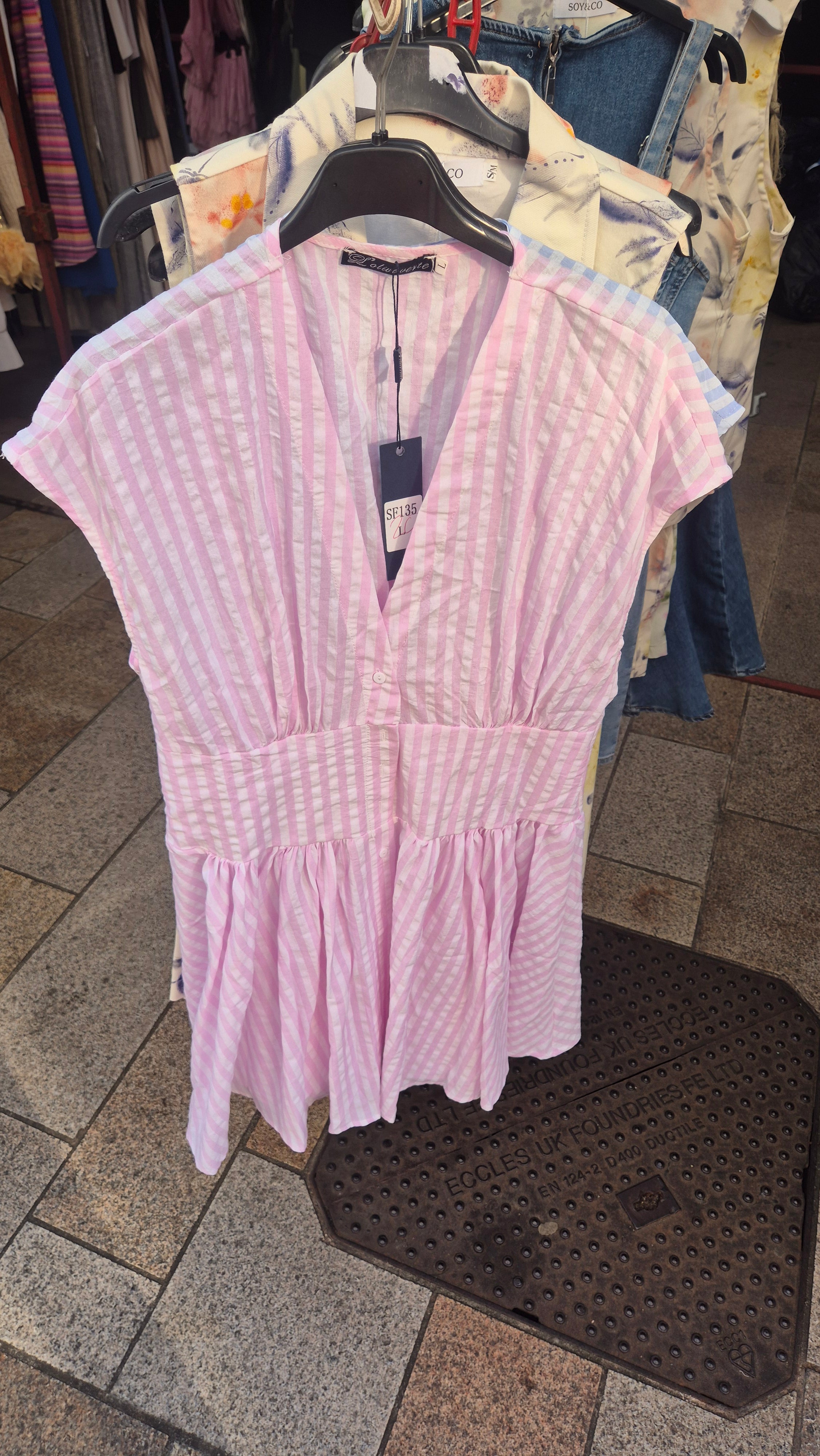 Stripe Dress Pink