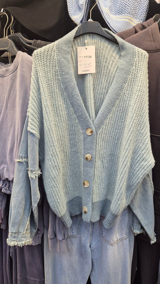 Denim Cardigan One Size