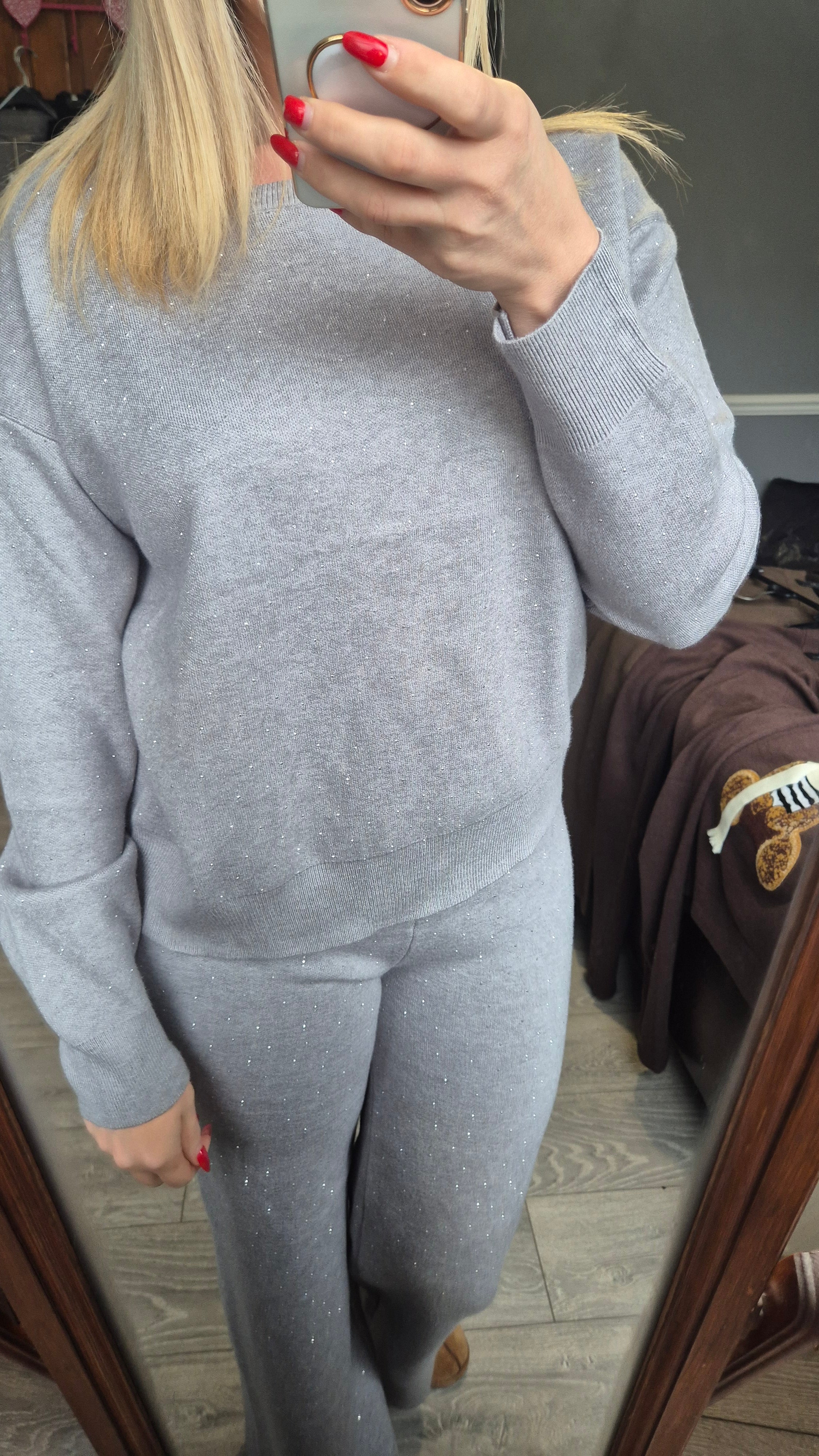 Diamonte Set Wide Leg One Size