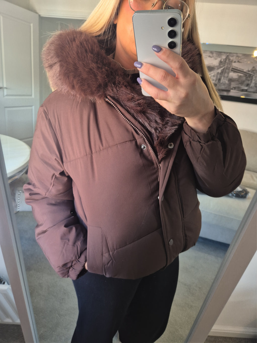 Puffer Jacket Chocolate
