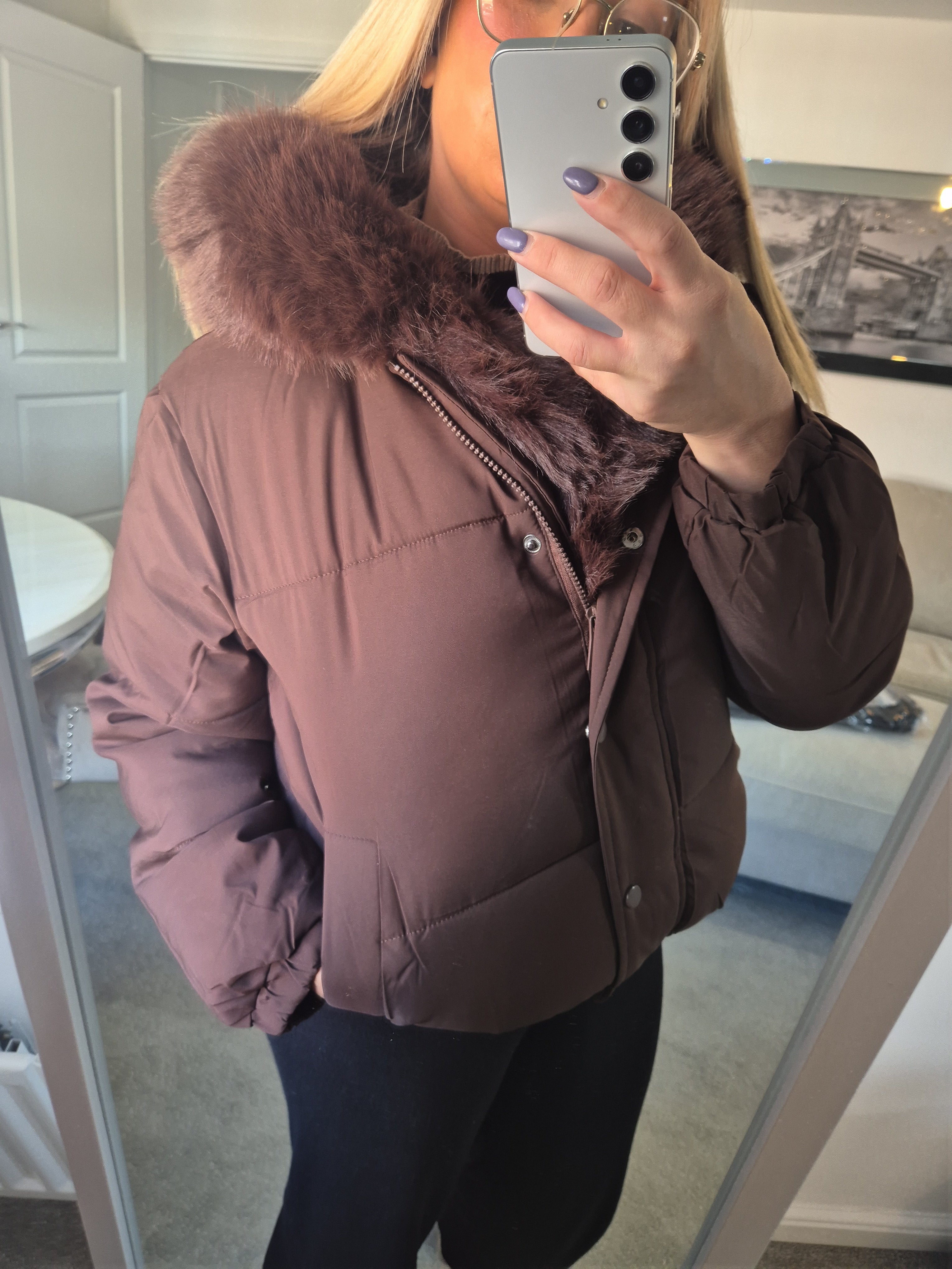 Puffer Jacket Chocolate