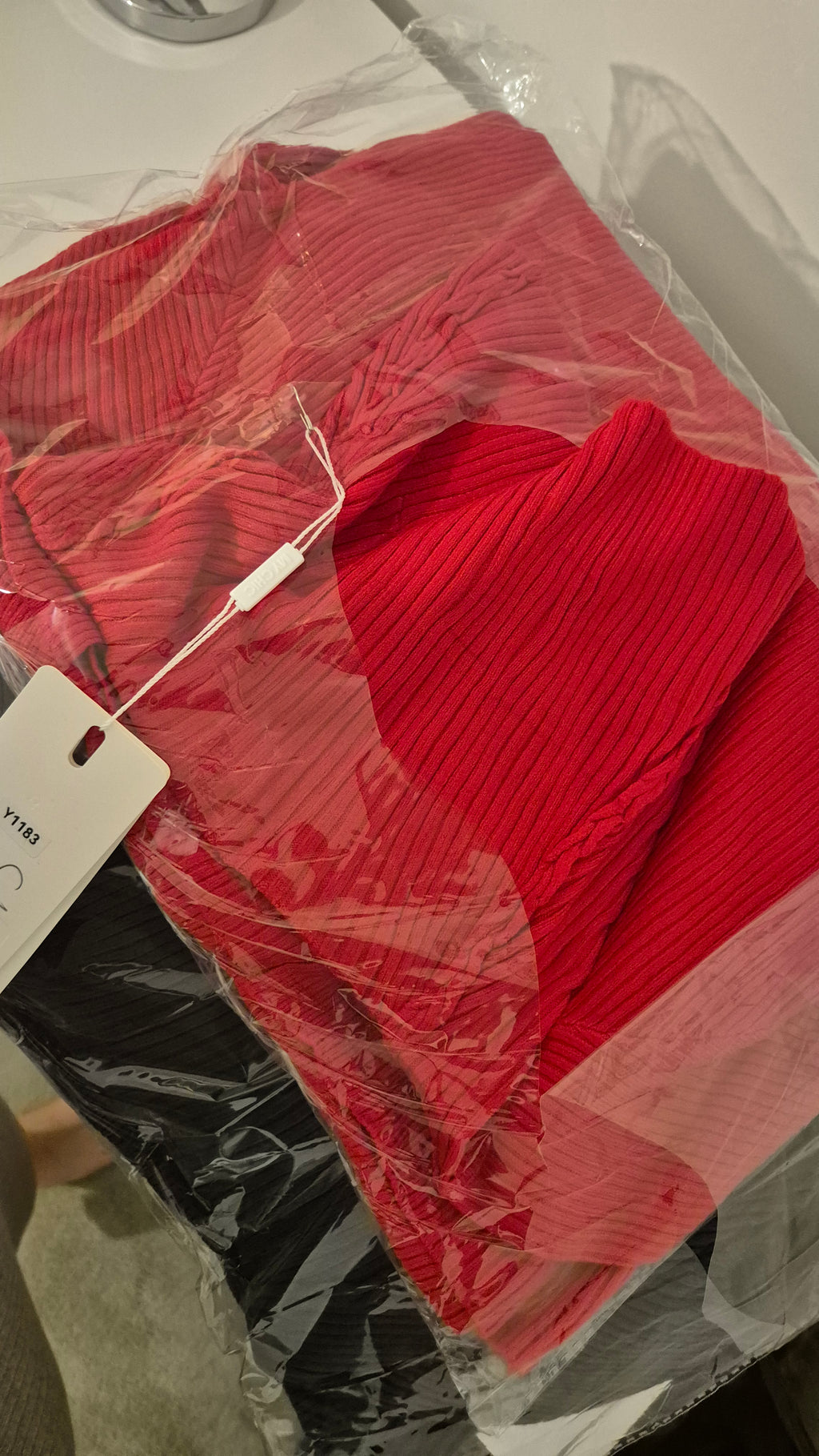 Off The Shoulder Knitted Dress