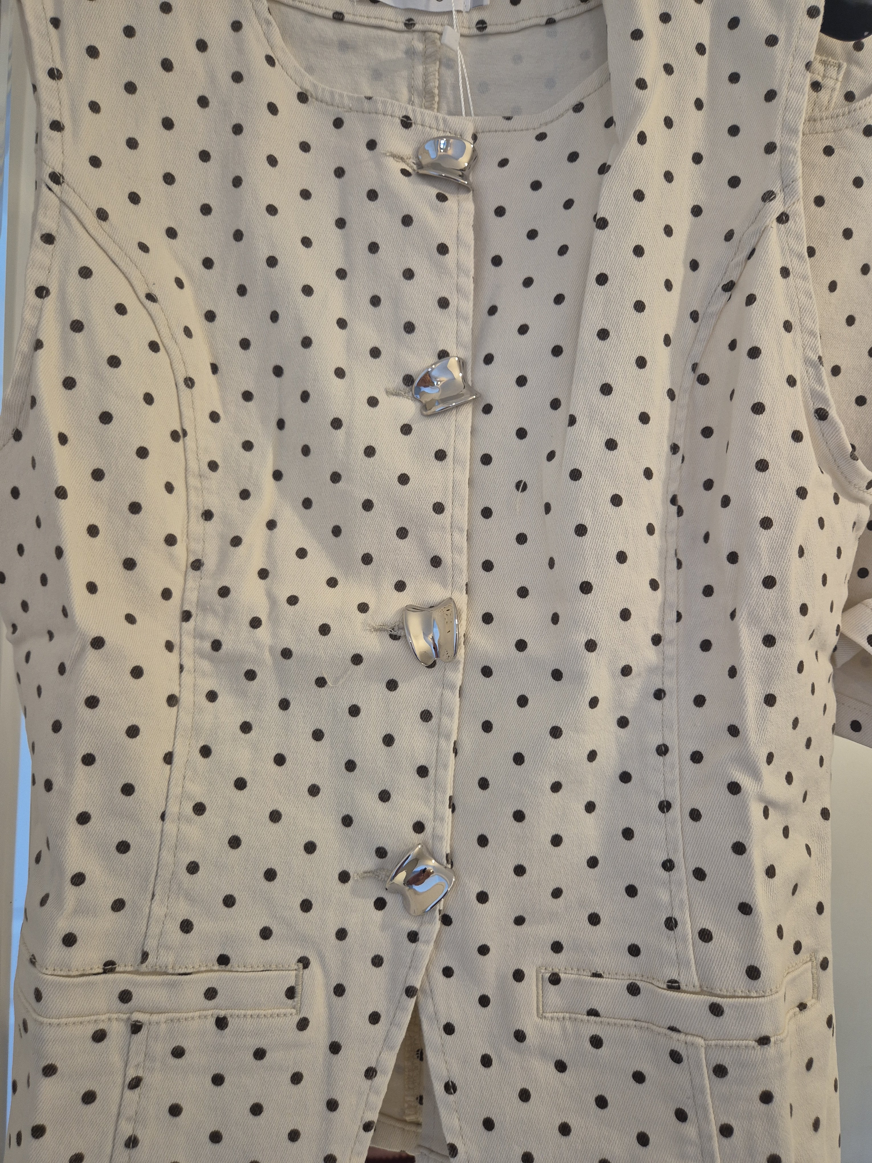 Polka Dot Short Set Denim