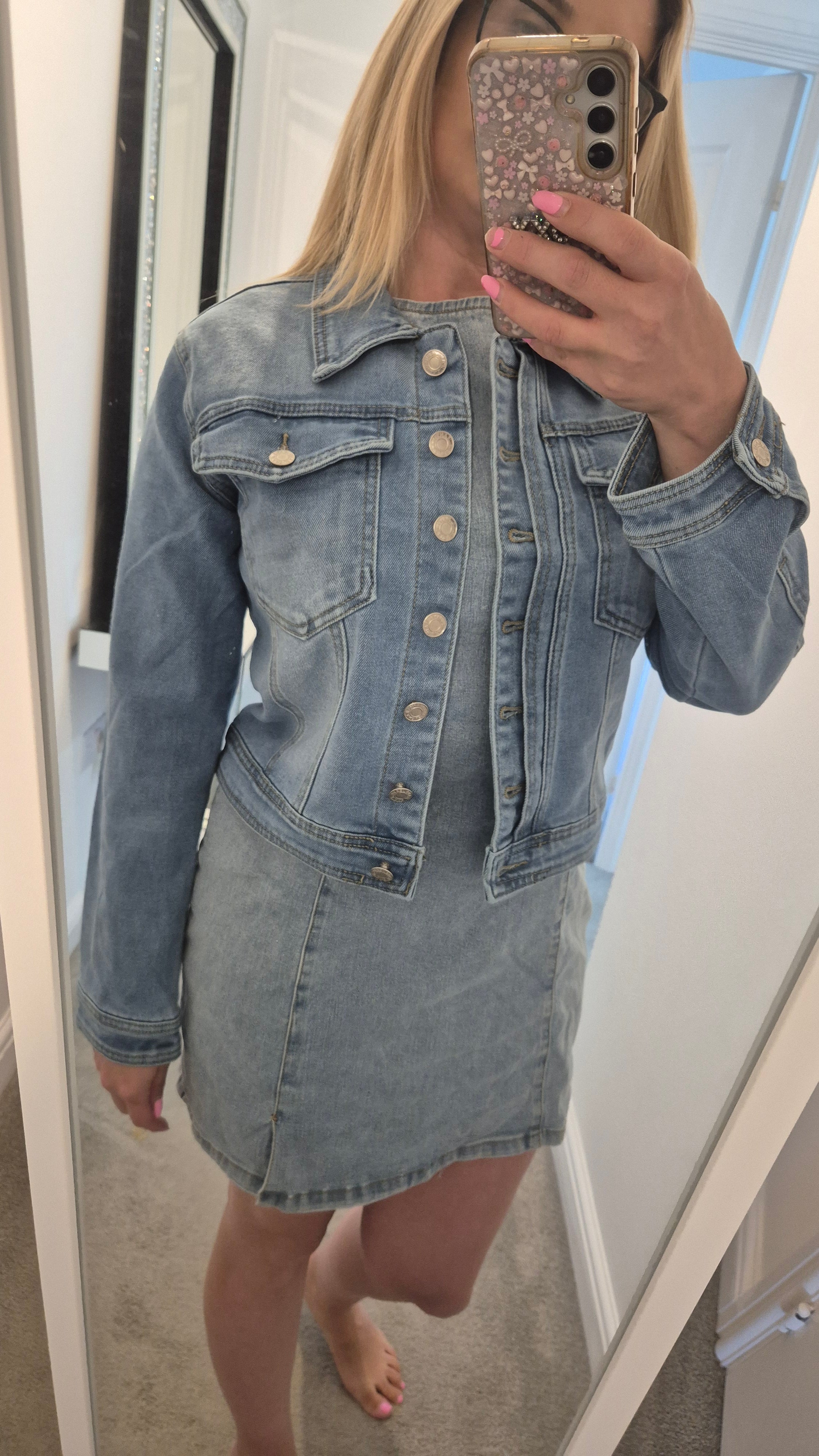 Rosie Denim Jacket Blue Wash