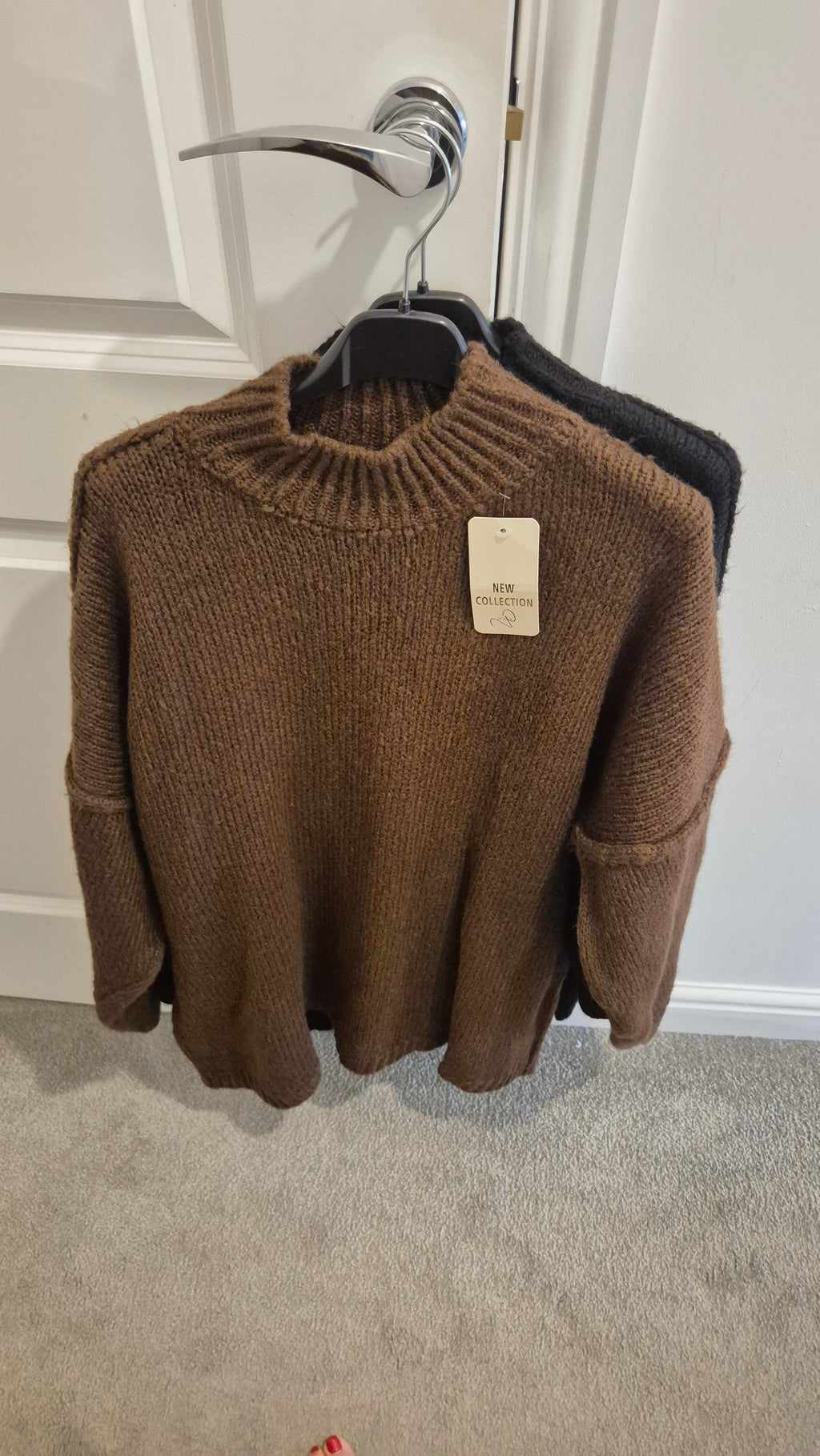 Oversized Knitted Jumper One Size