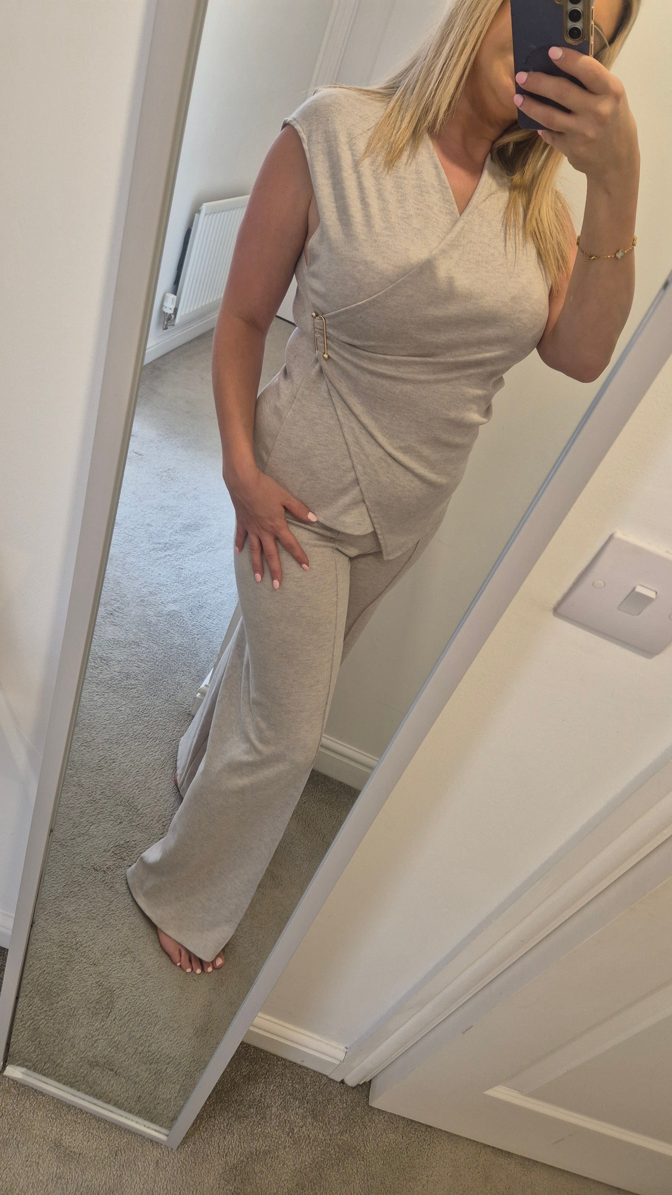 Buckle Loungewear Set One Size Various Colours