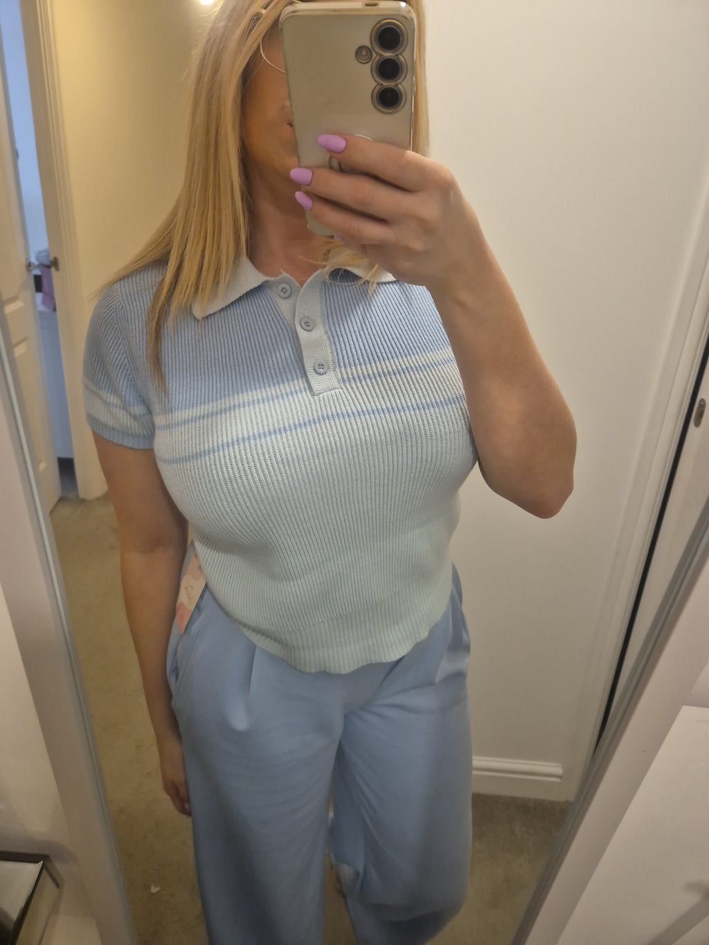 Polo Top Knitted One Size