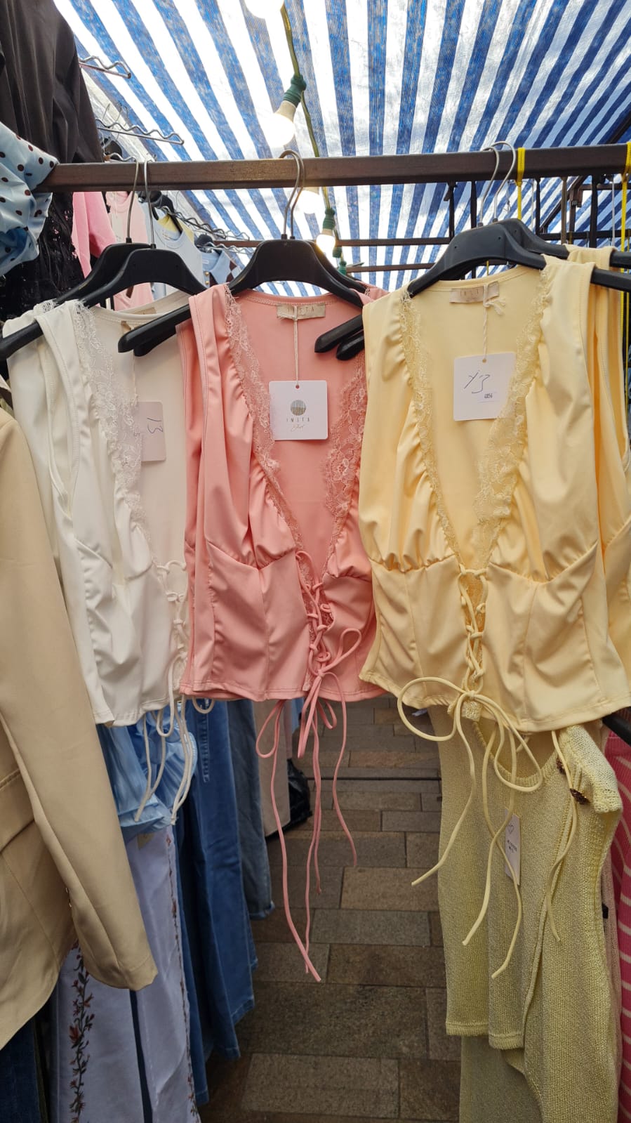 Lace Up Top One Size Various Colours
