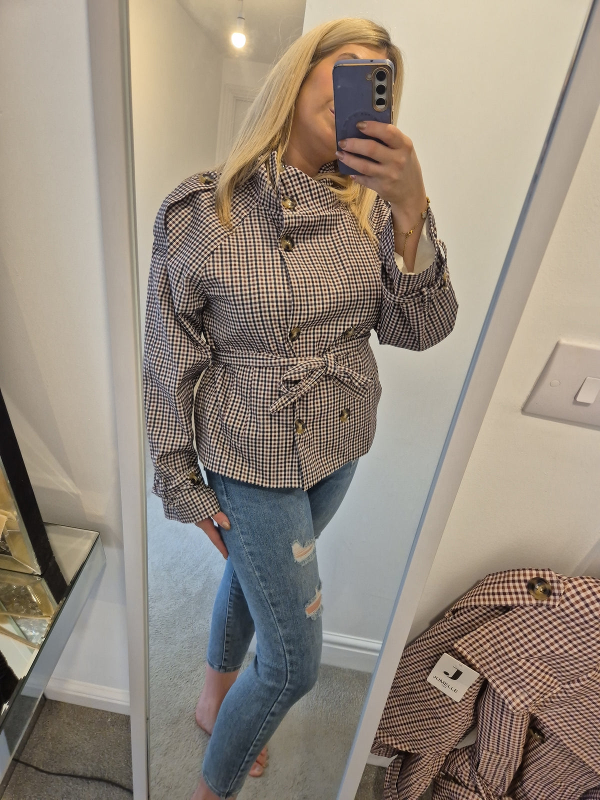 Checked Rain Mac