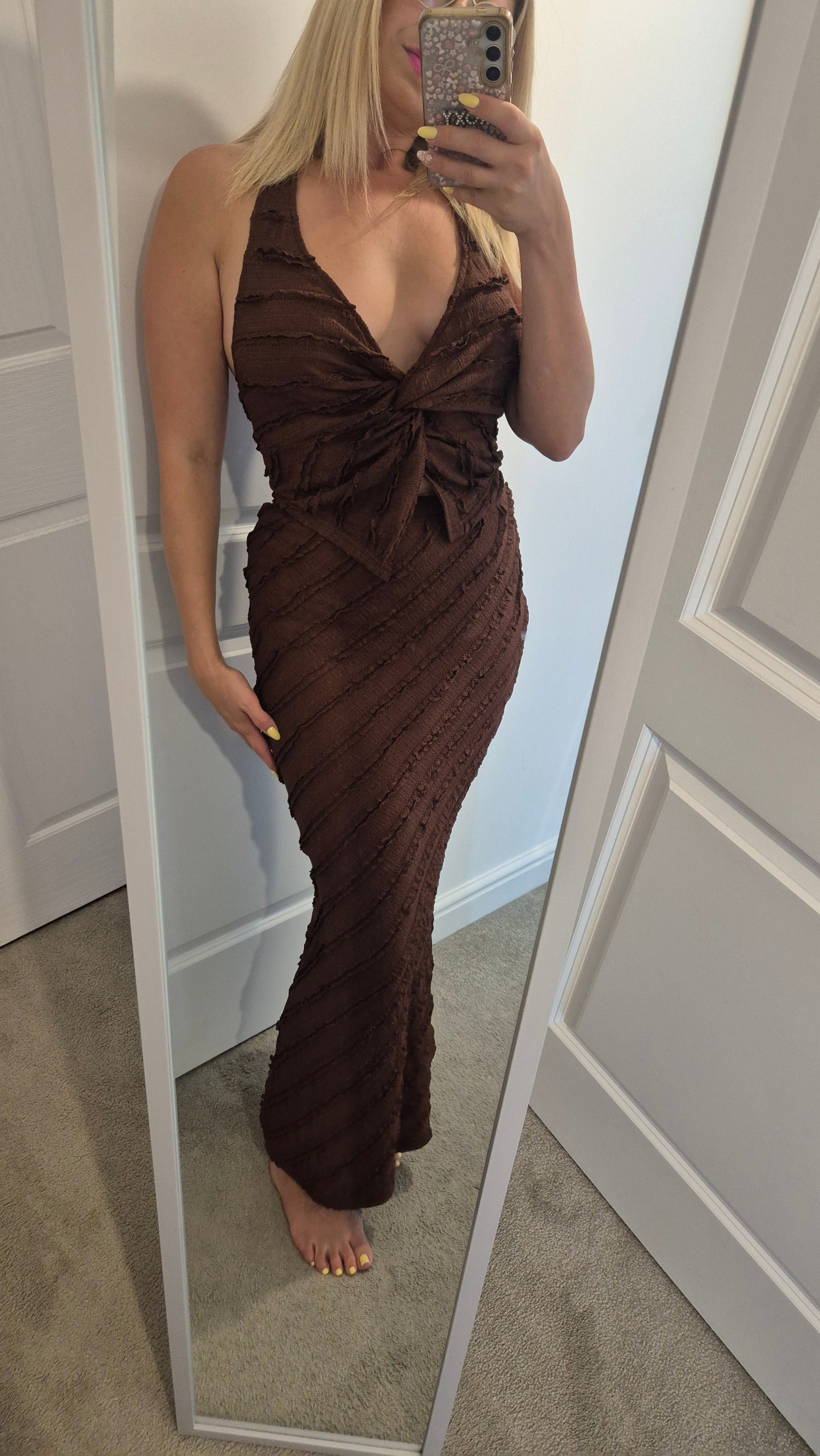Charlie Skirt Set Brown