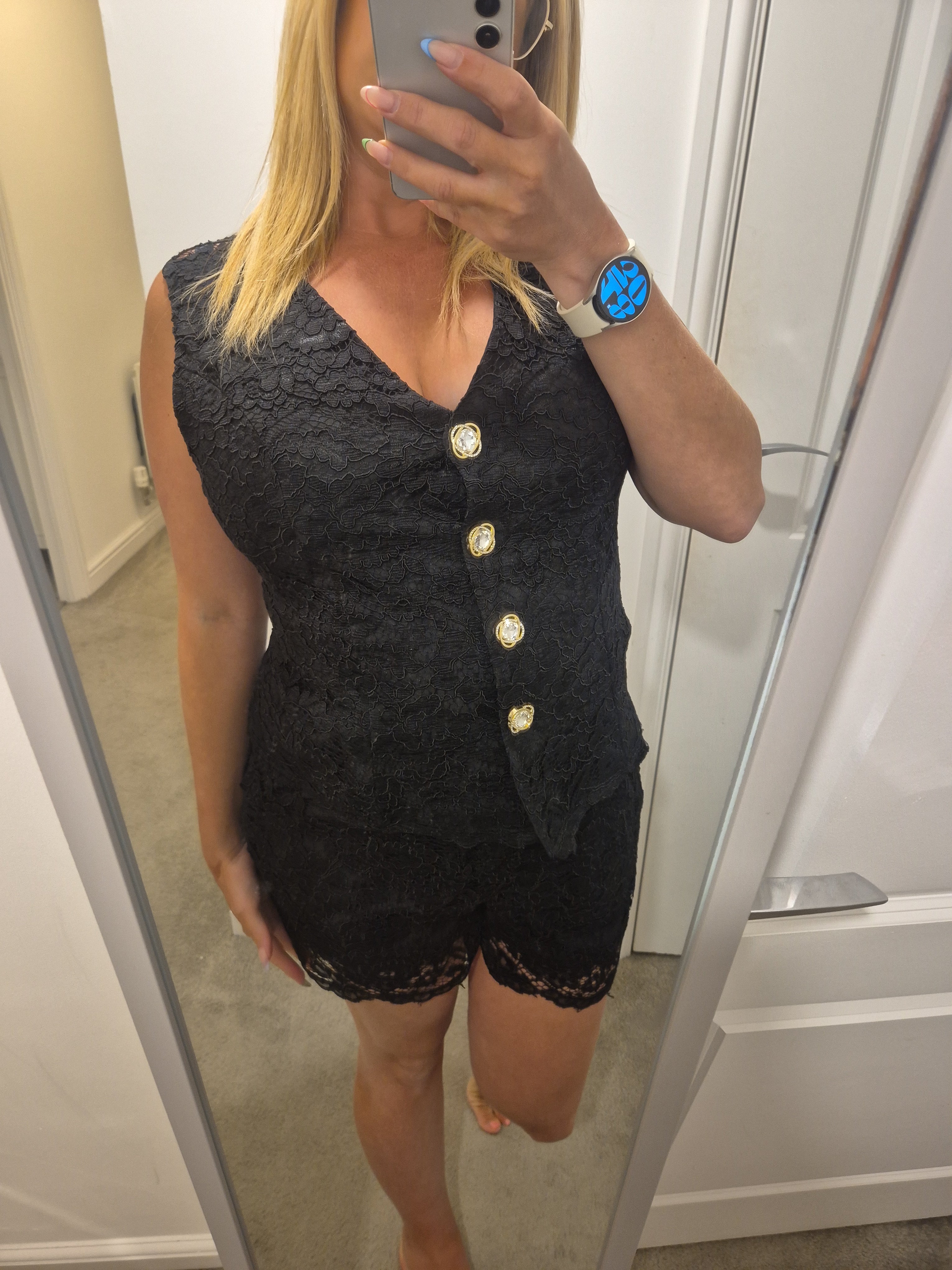 Lucy Lace Short Set M/L 12-14