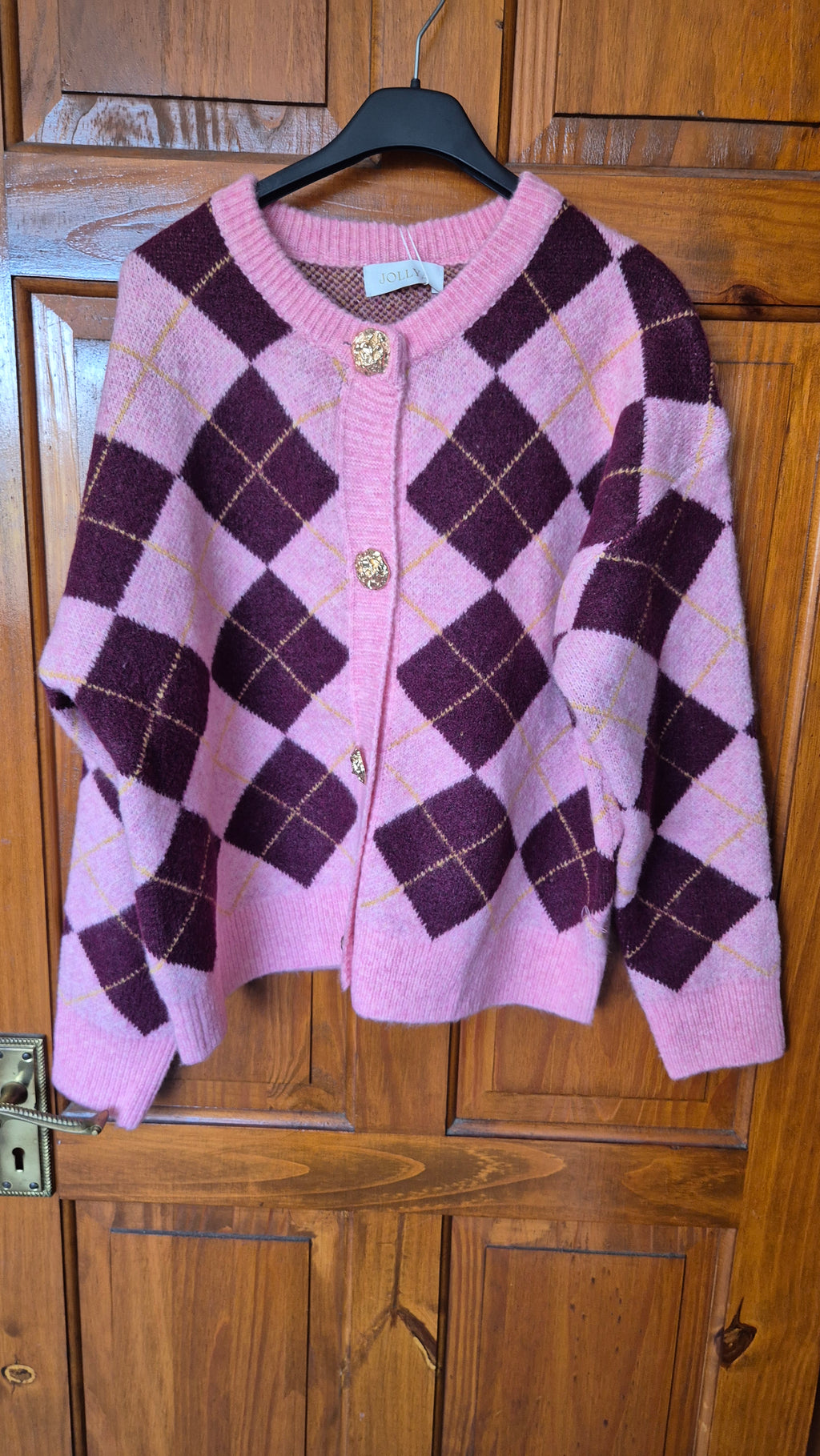 Argyle Cardigan One Size Various Colours